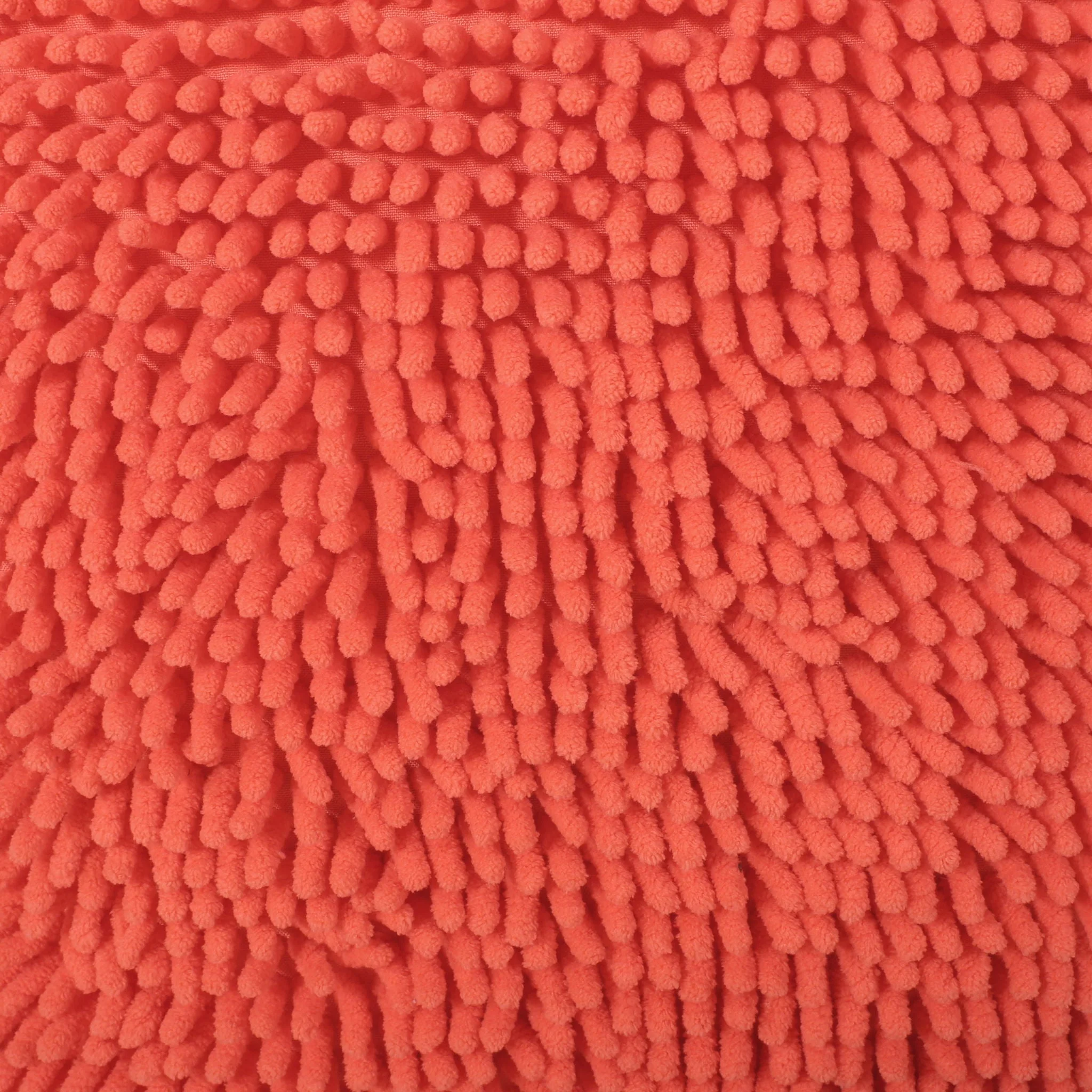 Sunny Square Pouf - Versatile Ottoman or Floor Cushion in Coral - Image 6