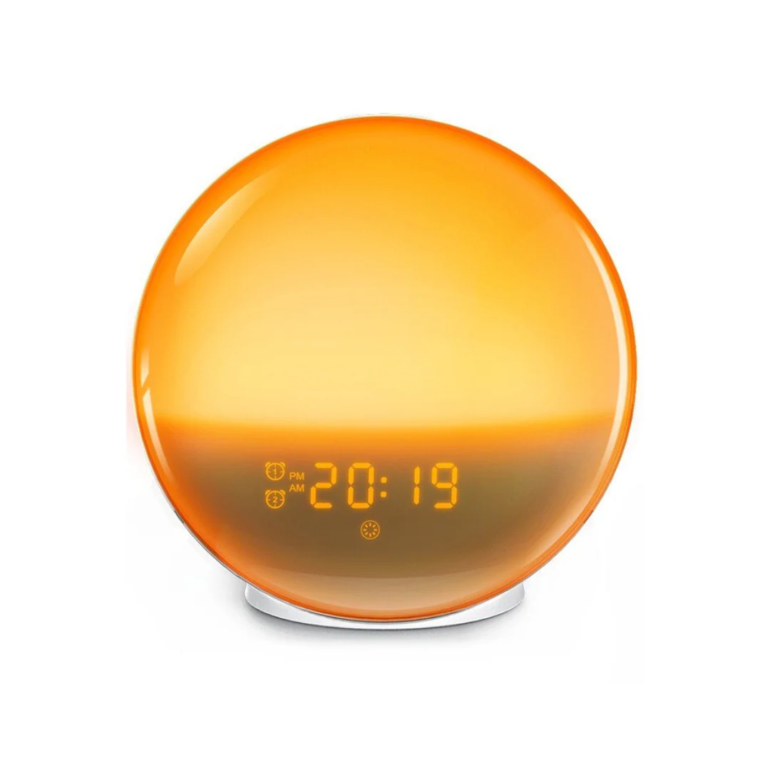 Sunrise Alarm Clock with FM Radio Wake Up Light LED Night Lamp - Image 2