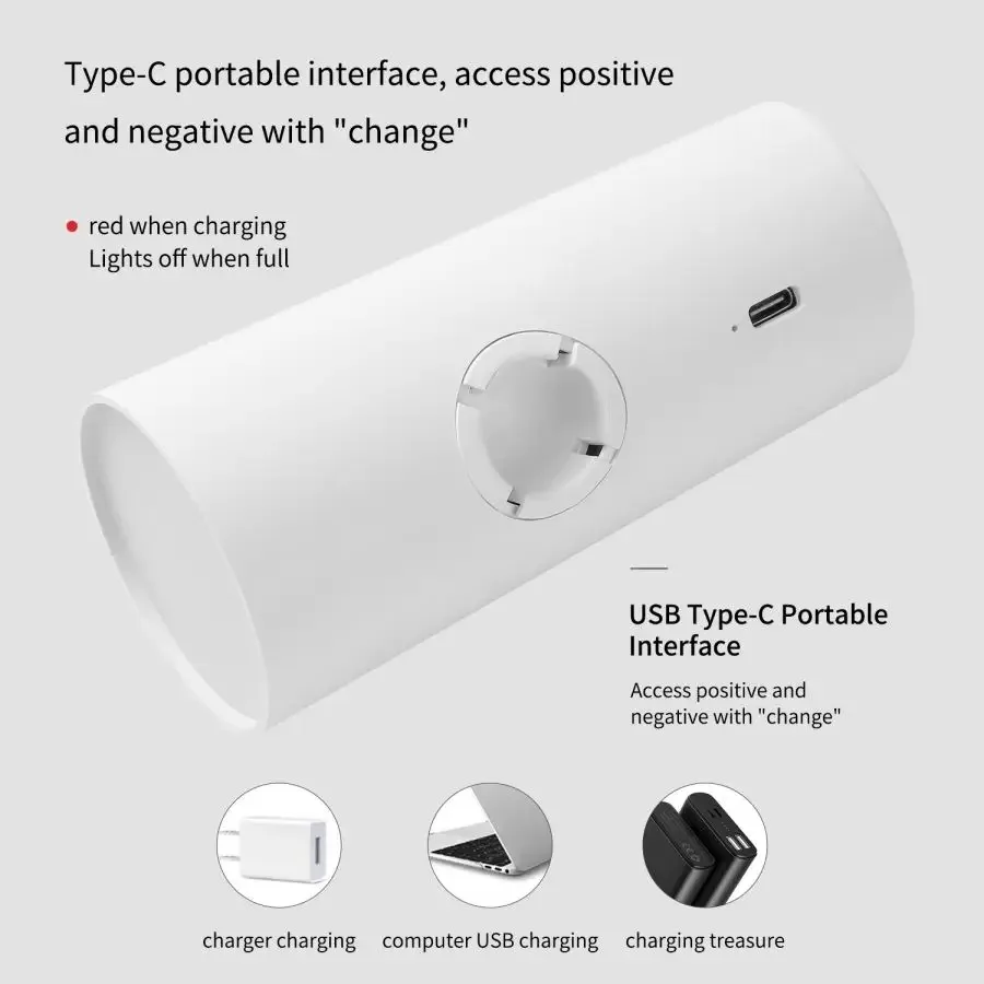 Sunset Eye Protection Table Lamp USB Touch Dimming Reading Light for Bedroom Desk - Image 5