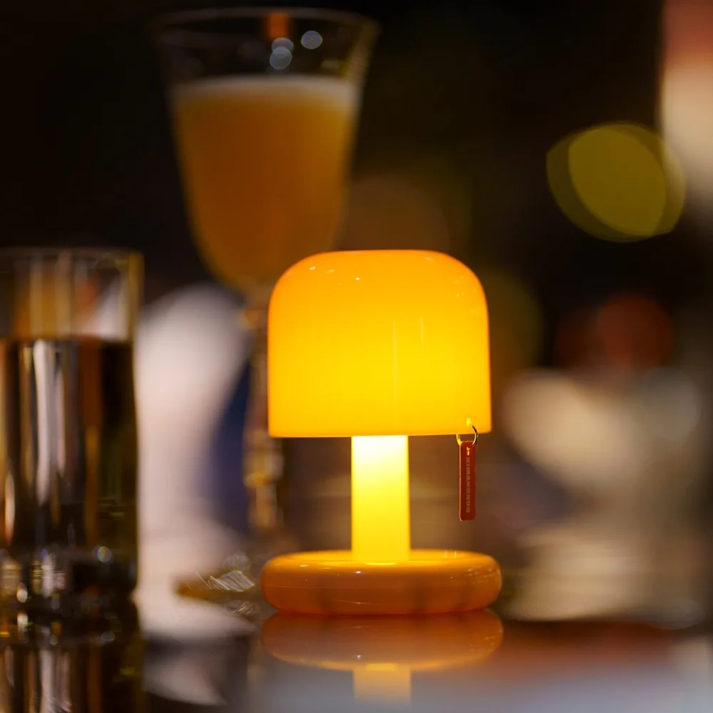 Sunset Night Lamp Mushroom LED Rechargeable Mini Desktop Light for Home Bedroom Decor - Image 4