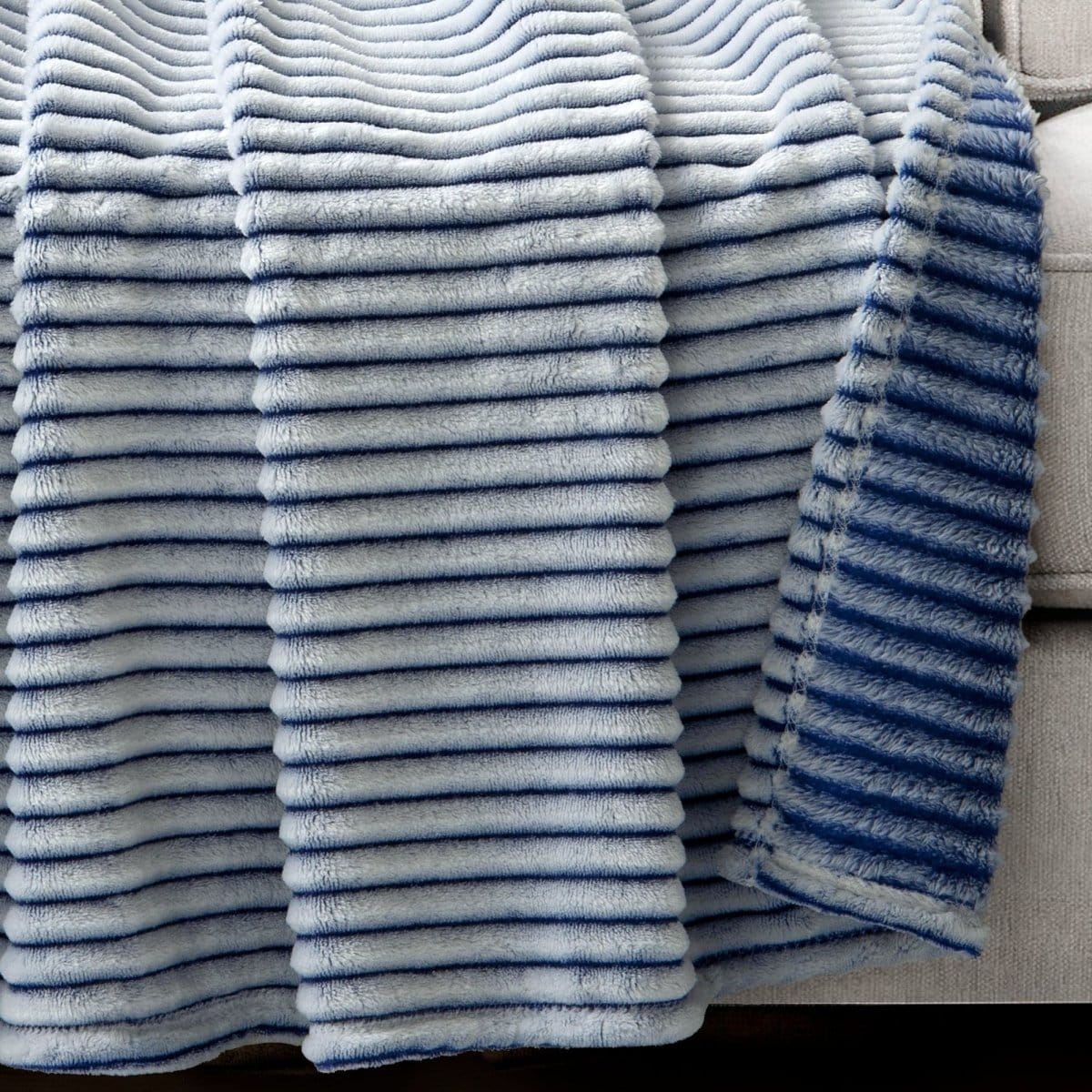 Super Cozy Ultra Soft Ribbed Faux Fur Throw - Image 7