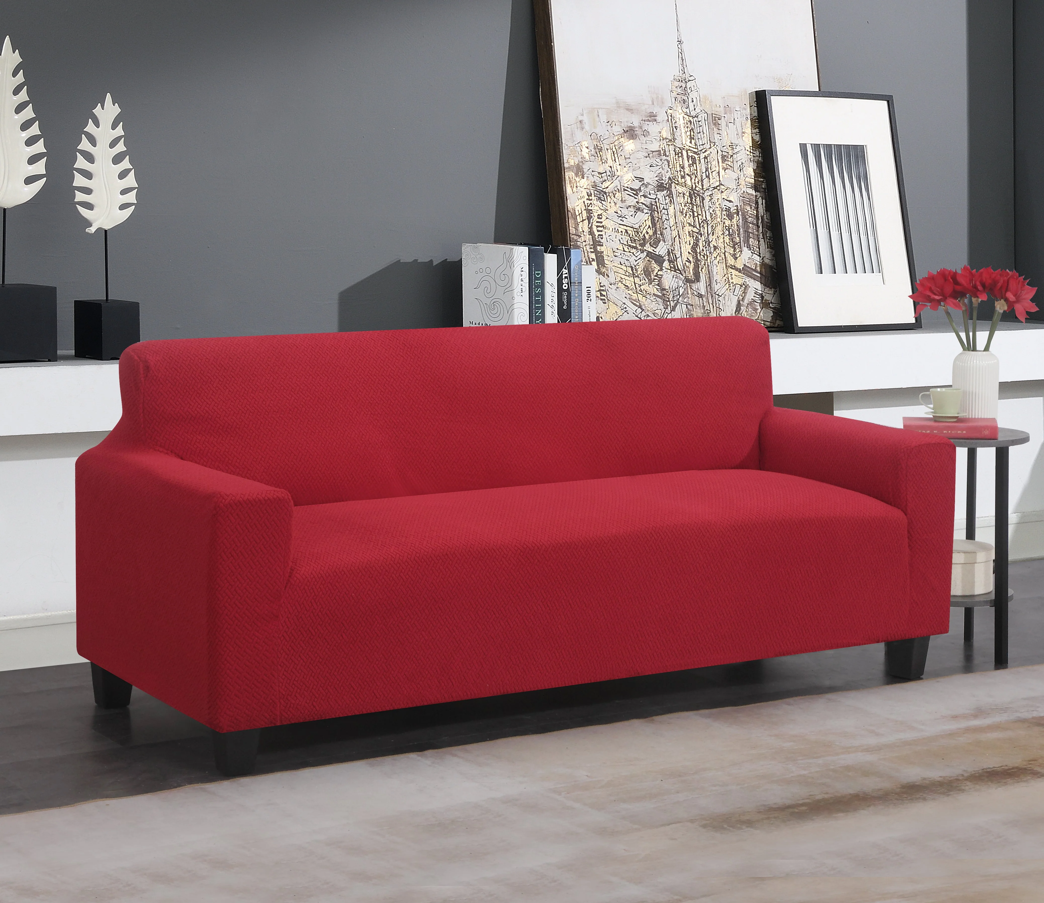 Super Stretch Couch Cover - Comes in 3 Sizes & 5 Colors! - Image 11