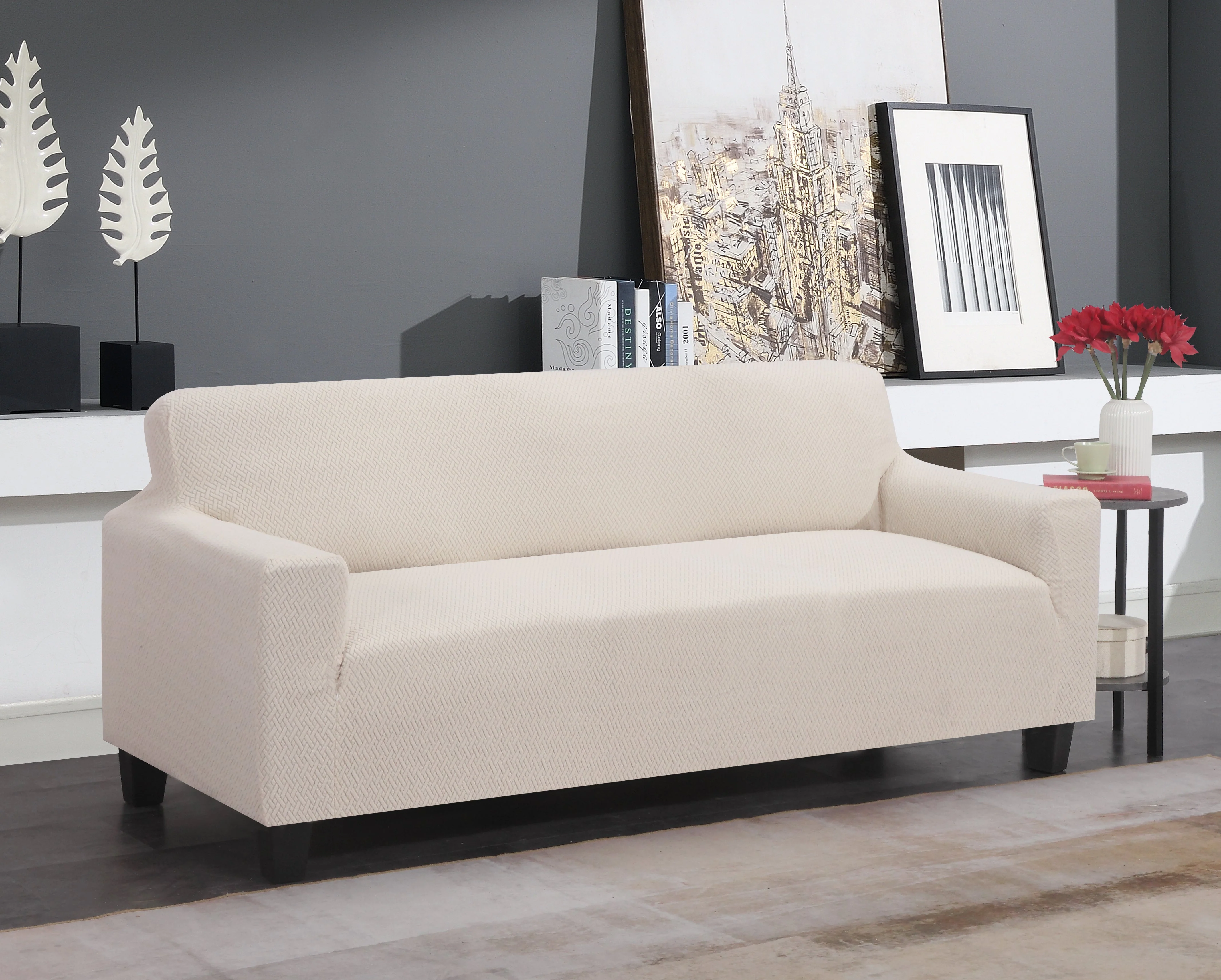 Super Stretch Couch Cover - Comes in 3 Sizes & 5 Colors! - Image 9