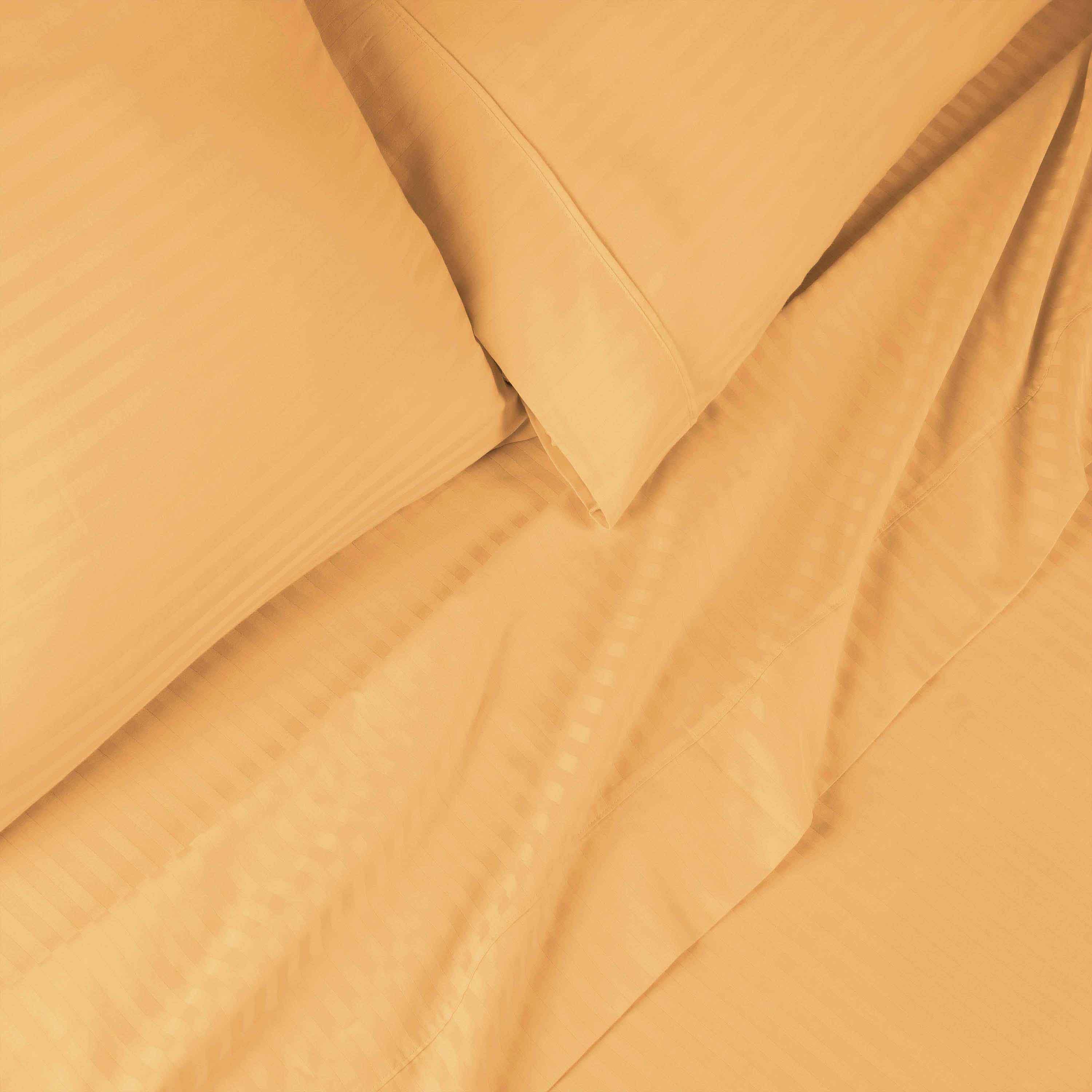 650 Thread Count Egyptian Cotton Sateen Stripe Bed Sheet Set - Image 21