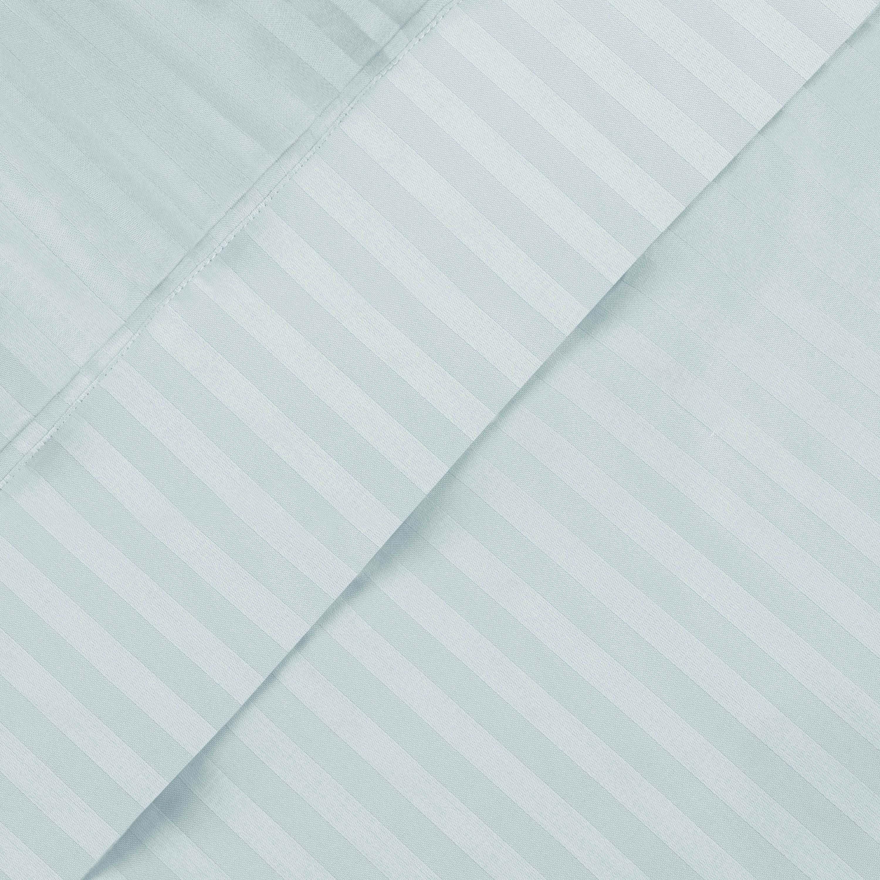 650 Thread Count Egyptian Cotton Sateen Stripe Bed Sheet Set - Image 25