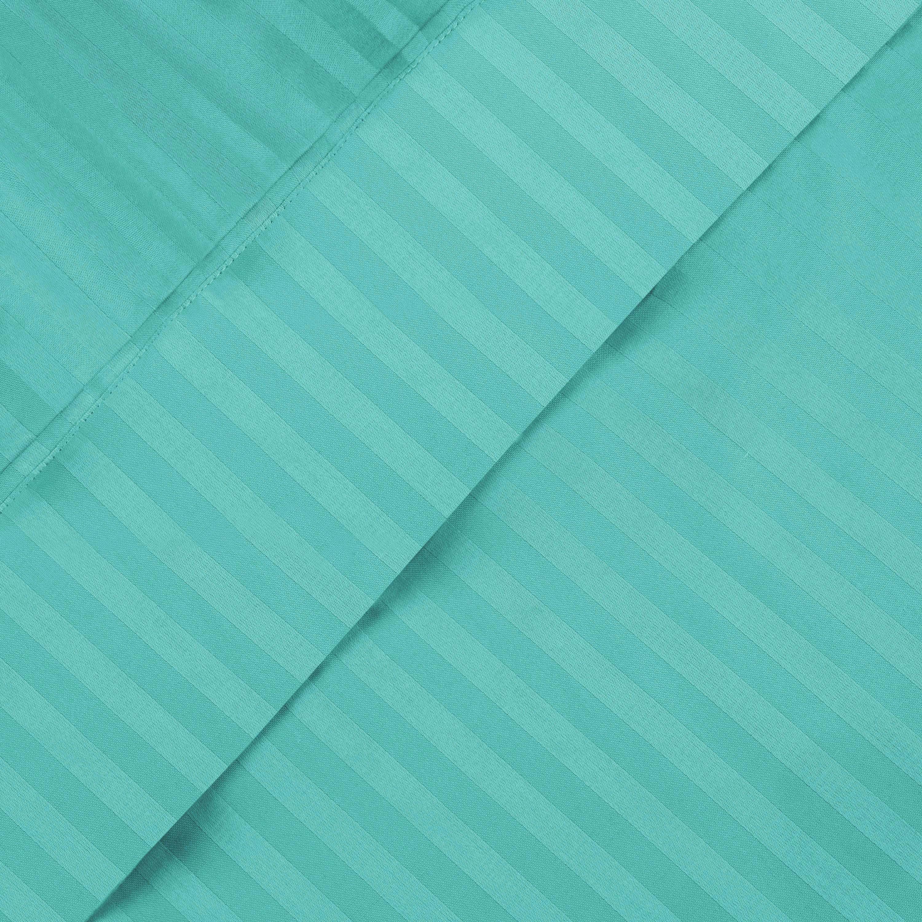 650 Thread Count Egyptian Cotton Sateen Stripe Bed Sheet Set - Image 31