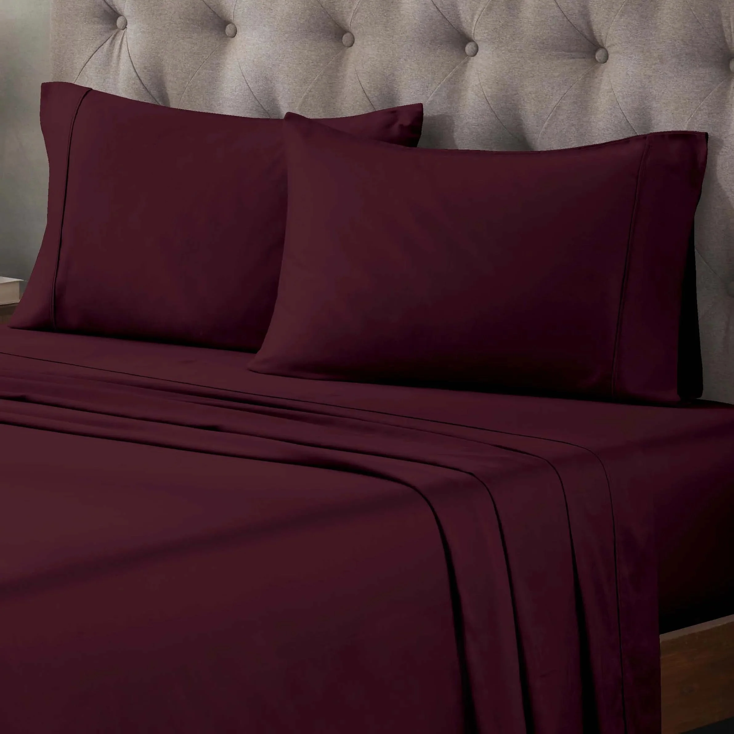 400 Thread Count Egyptian Cotton Sateen Bed Sheet Set - Image 2