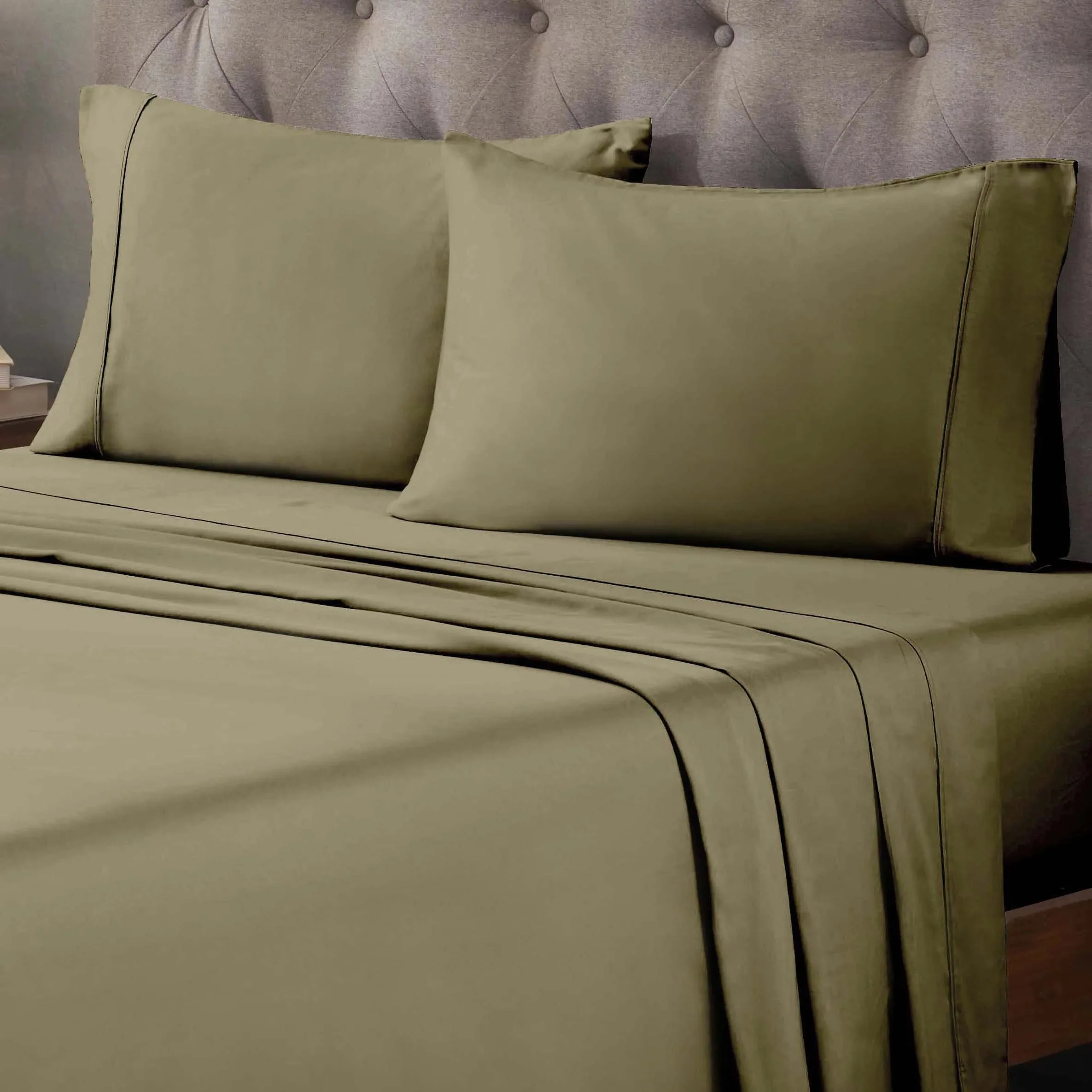 400 Thread Count Egyptian Cotton Sateen Bed Sheet Set - Image 9