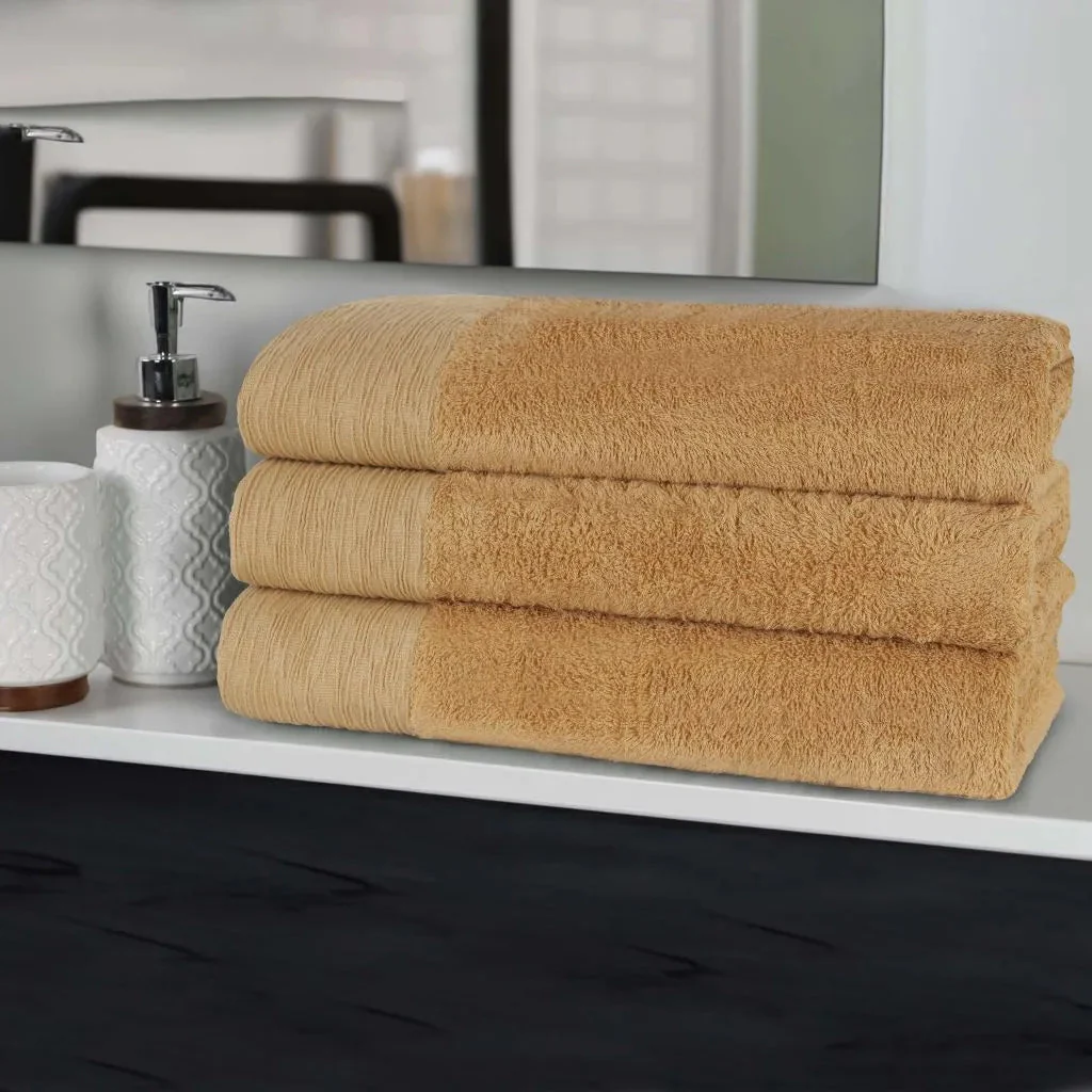 Rayon from Bamboo Eco-Friendly Fluffy Soft Solid Bath Towel Set of 3 - Image 11