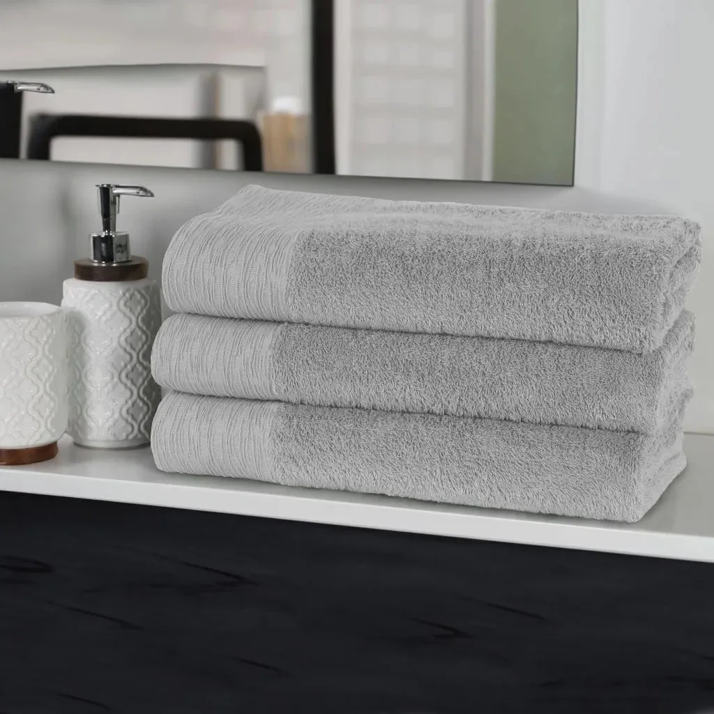 Rayon from Bamboo Eco-Friendly Fluffy Soft Solid Bath Towel Set of 3 - Image 16
