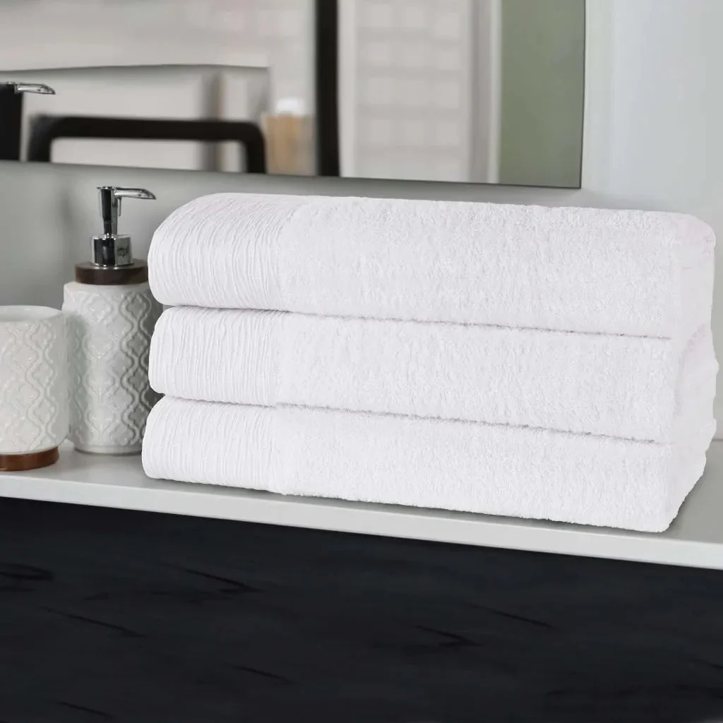 Rayon from Bamboo Eco-Friendly Fluffy Soft Solid Bath Towel Set of 3 - Image 21