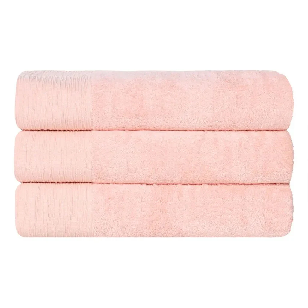 Rayon from Bamboo Eco-Friendly Fluffy Soft Solid Bath Towel Set of 3 - Image 27