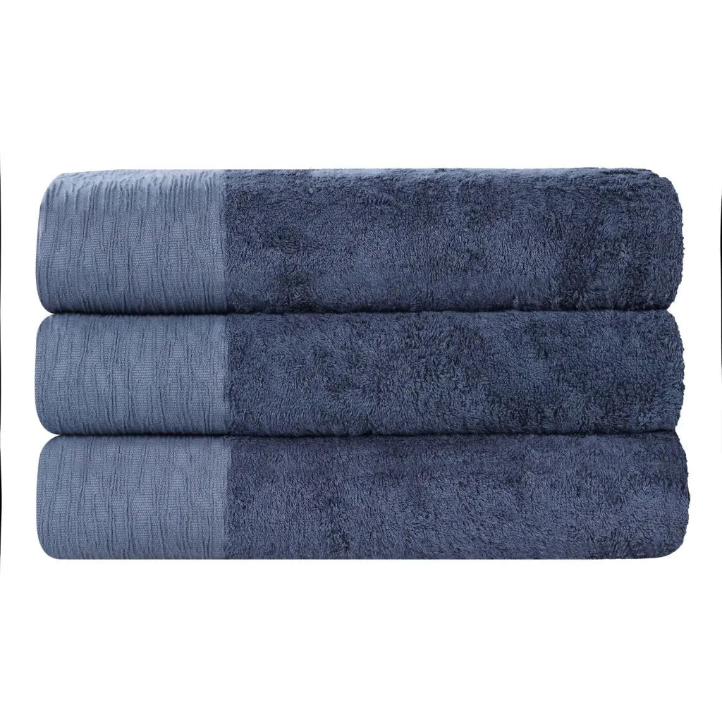 Rayon from Bamboo Eco-Friendly Fluffy Soft Solid Bath Towel Set of 3 - Image 32