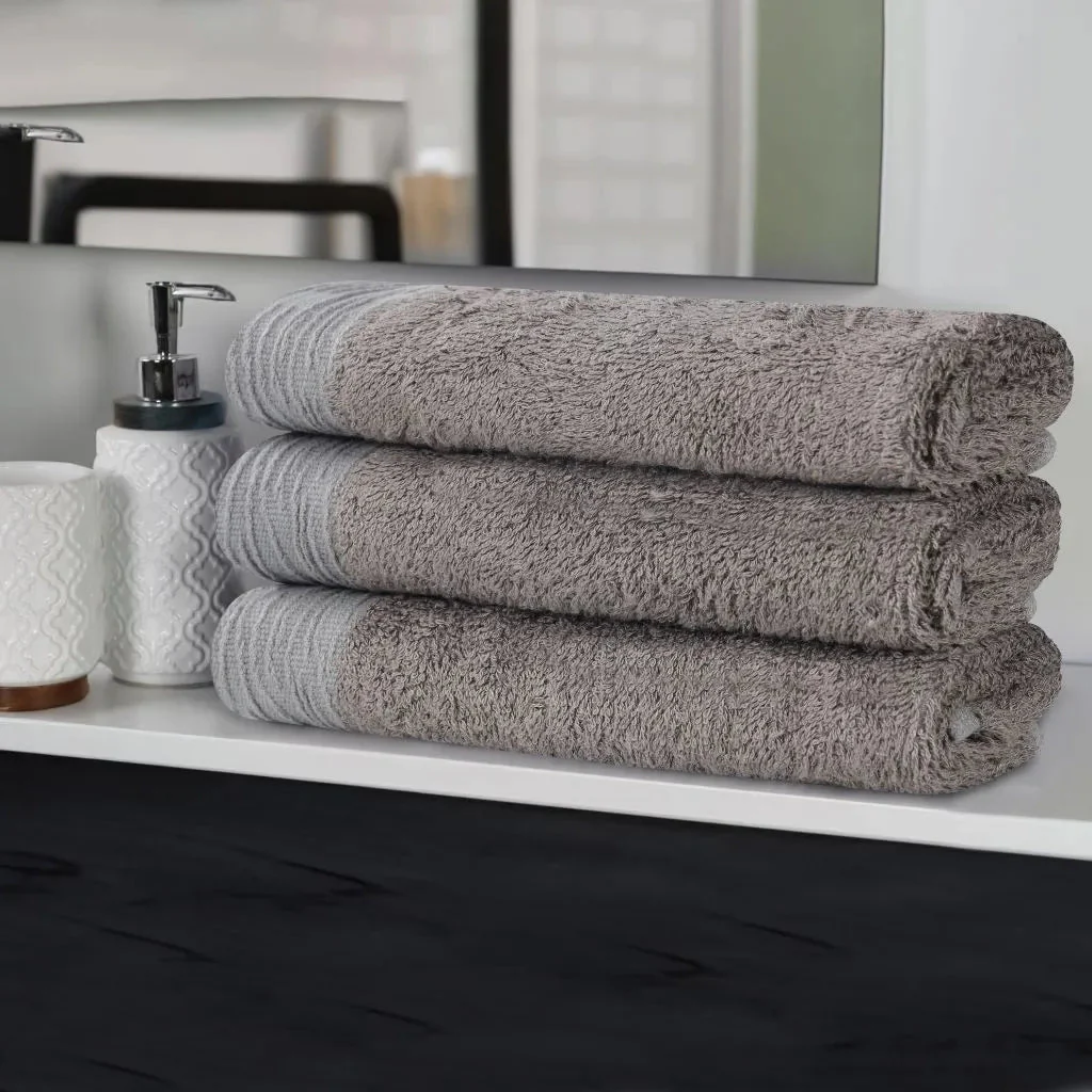 Rayon from Bamboo Eco-Friendly Fluffy Soft Solid Bath Towel Set of 3 - Image 36