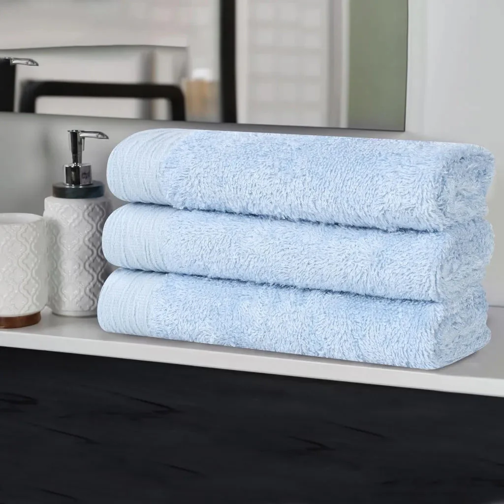 Rayon from Bamboo Eco-Friendly Fluffy Soft Solid Bath Towel Set of 3 - Image 41