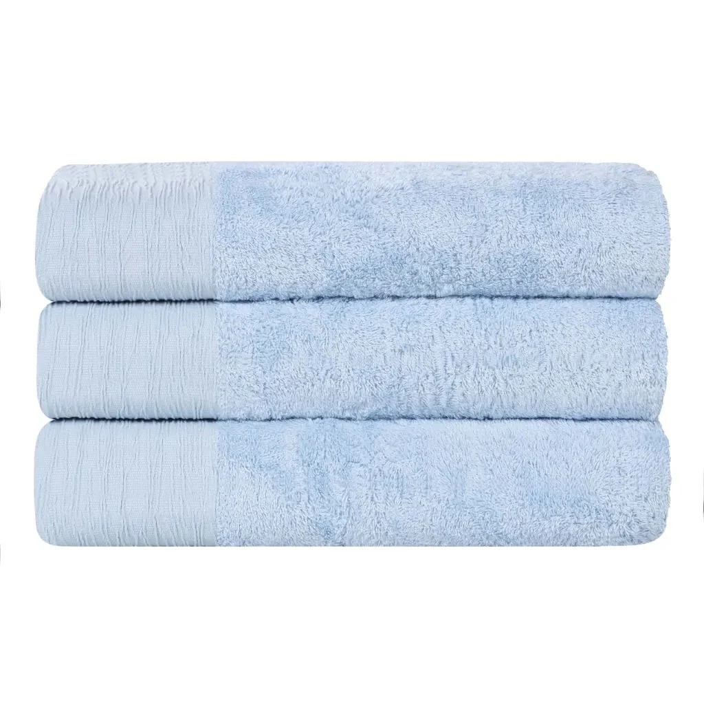 Rayon from Bamboo Eco-Friendly Fluffy Soft Solid Bath Towel Set of 3 - Image 42