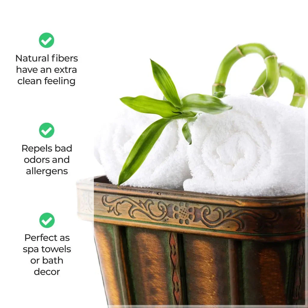 Rayon from Bamboo Eco-Friendly Fluffy Soft Solid Bath Towel Set of 3 - Image 47