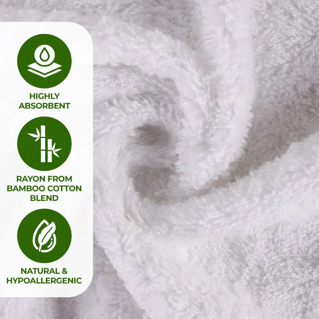 Rayon from Bamboo Eco-Friendly Fluffy Soft Solid Bath Towel Set of 3 - Image 49