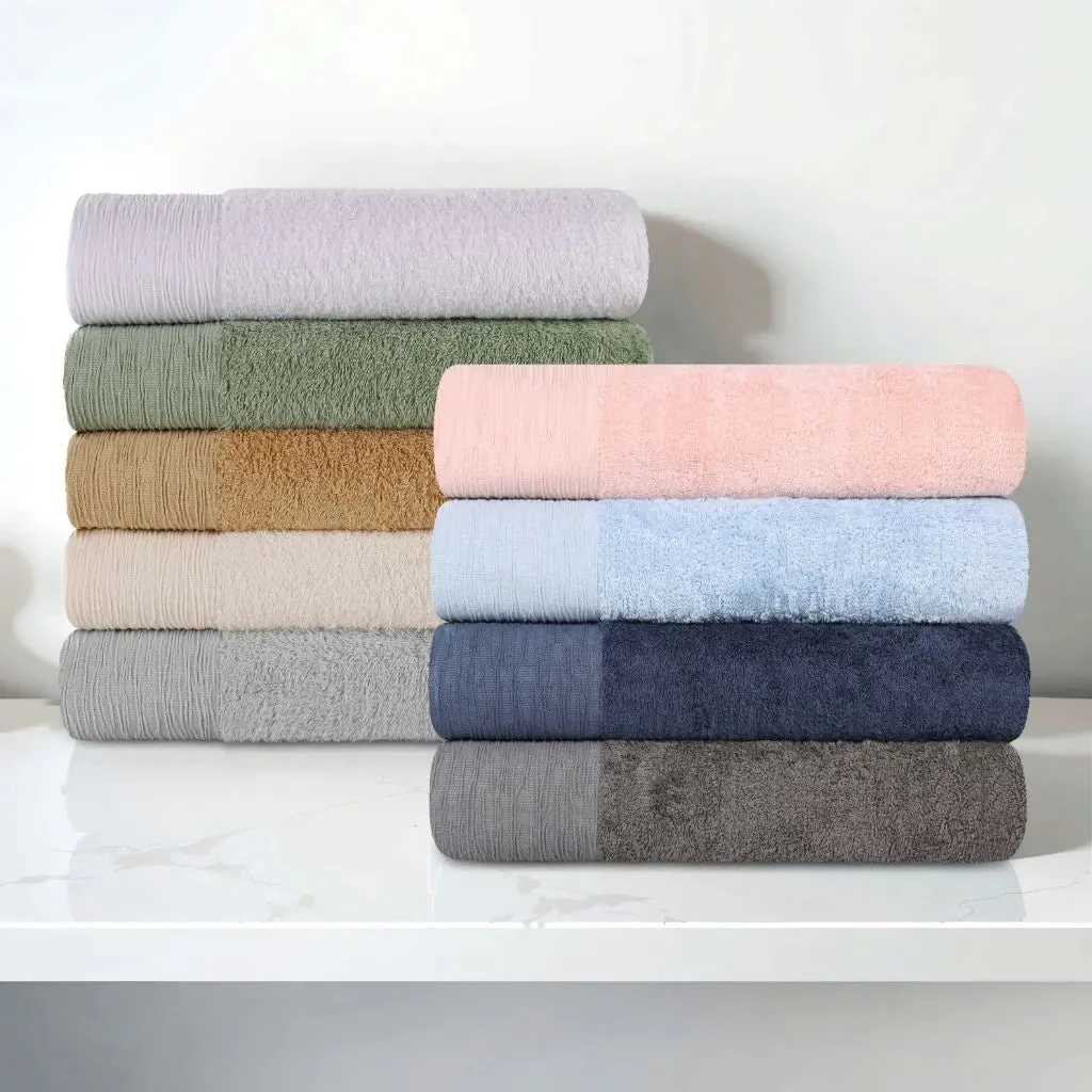 Rayon from Bamboo Eco-Friendly Fluffy Soft Solid Bath Towel Set of 3 - Image 51