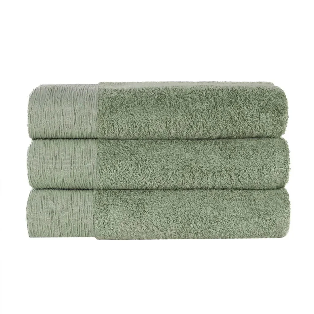 Rayon from Bamboo Eco-Friendly Fluffy Soft Solid Bath Towel Set of 3 - Image 7