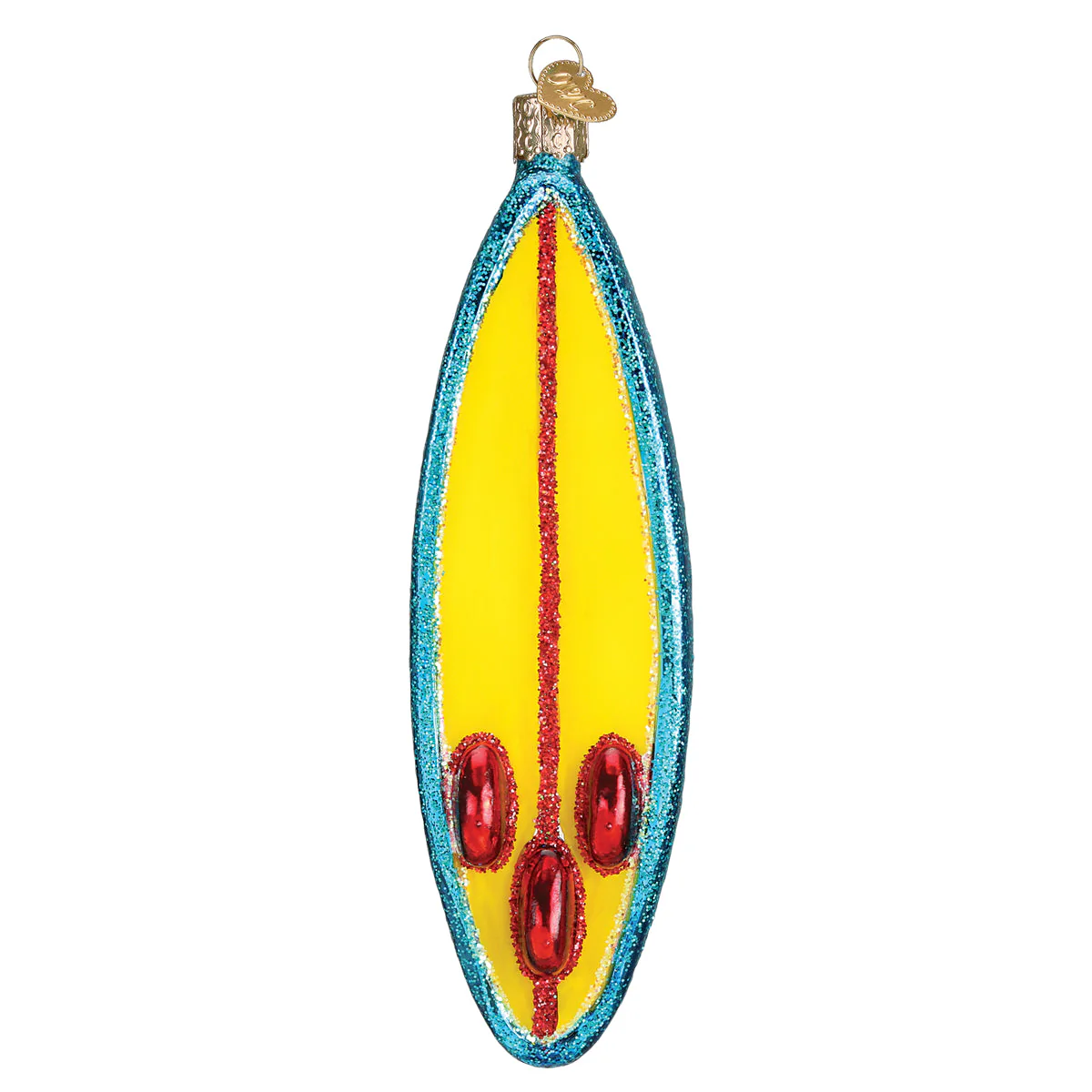 Surfboard Ornament 6x1.75x1.75 Inches by Old World Christmas - Image 4