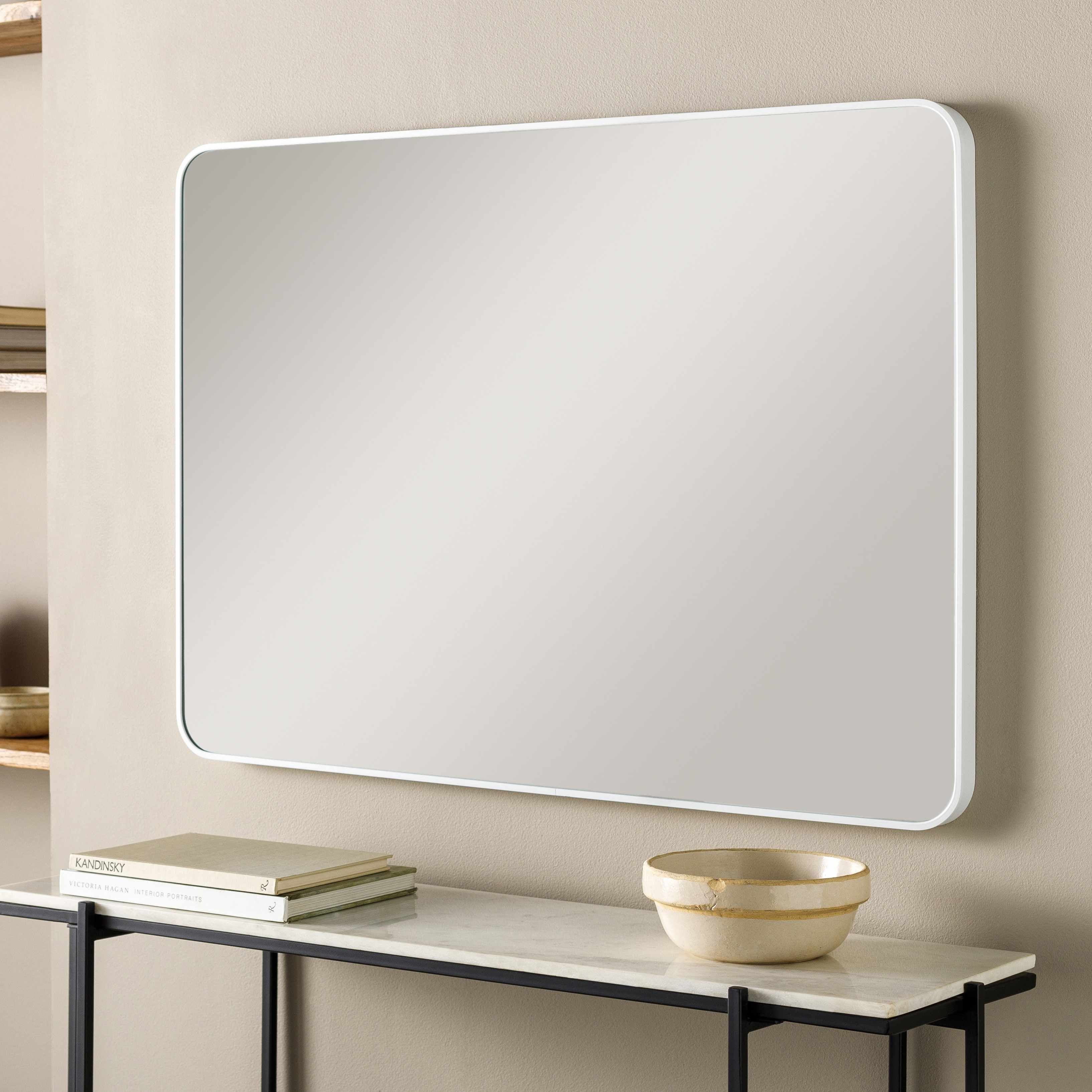 Sustinente White Carved Mirror - Image 2