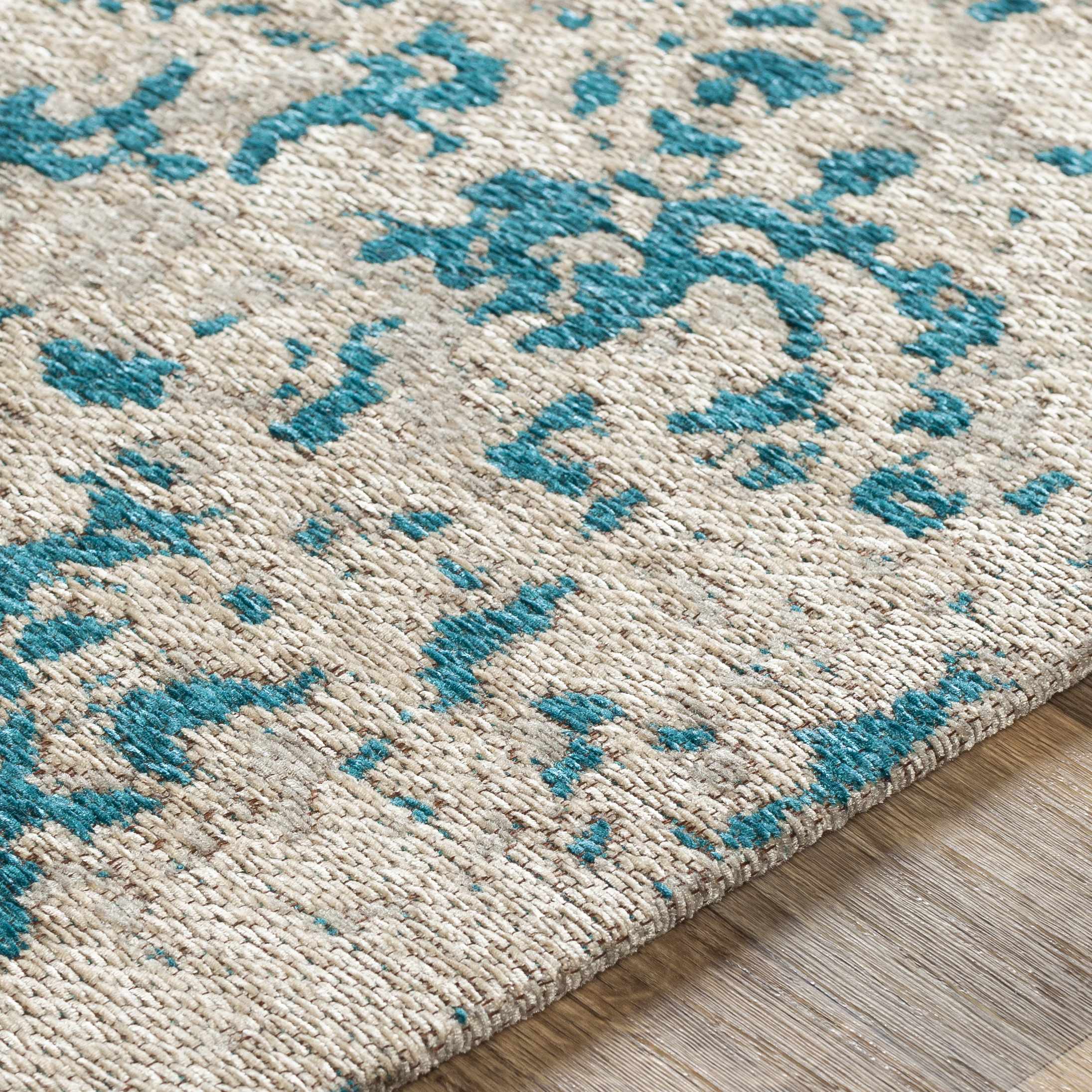 Sweeny Beige/Blue Abstract Area Rug - Clearance - Image 6