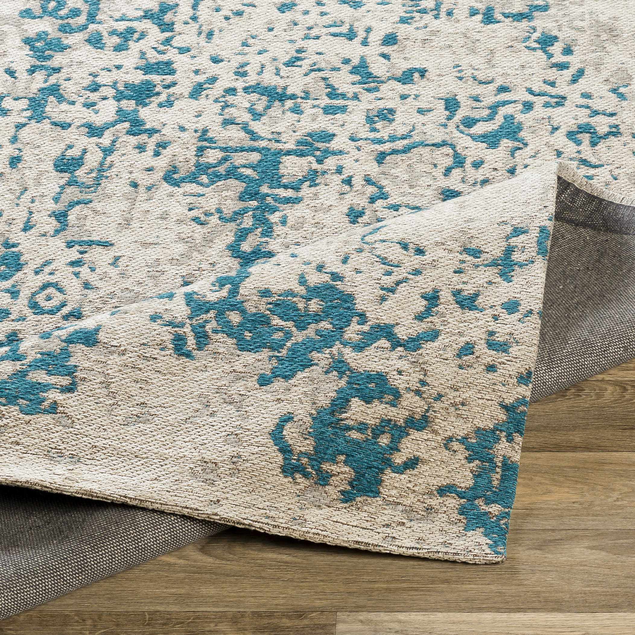 Sweeny Beige/Blue Abstract Area Rug - Clearance - Image 7