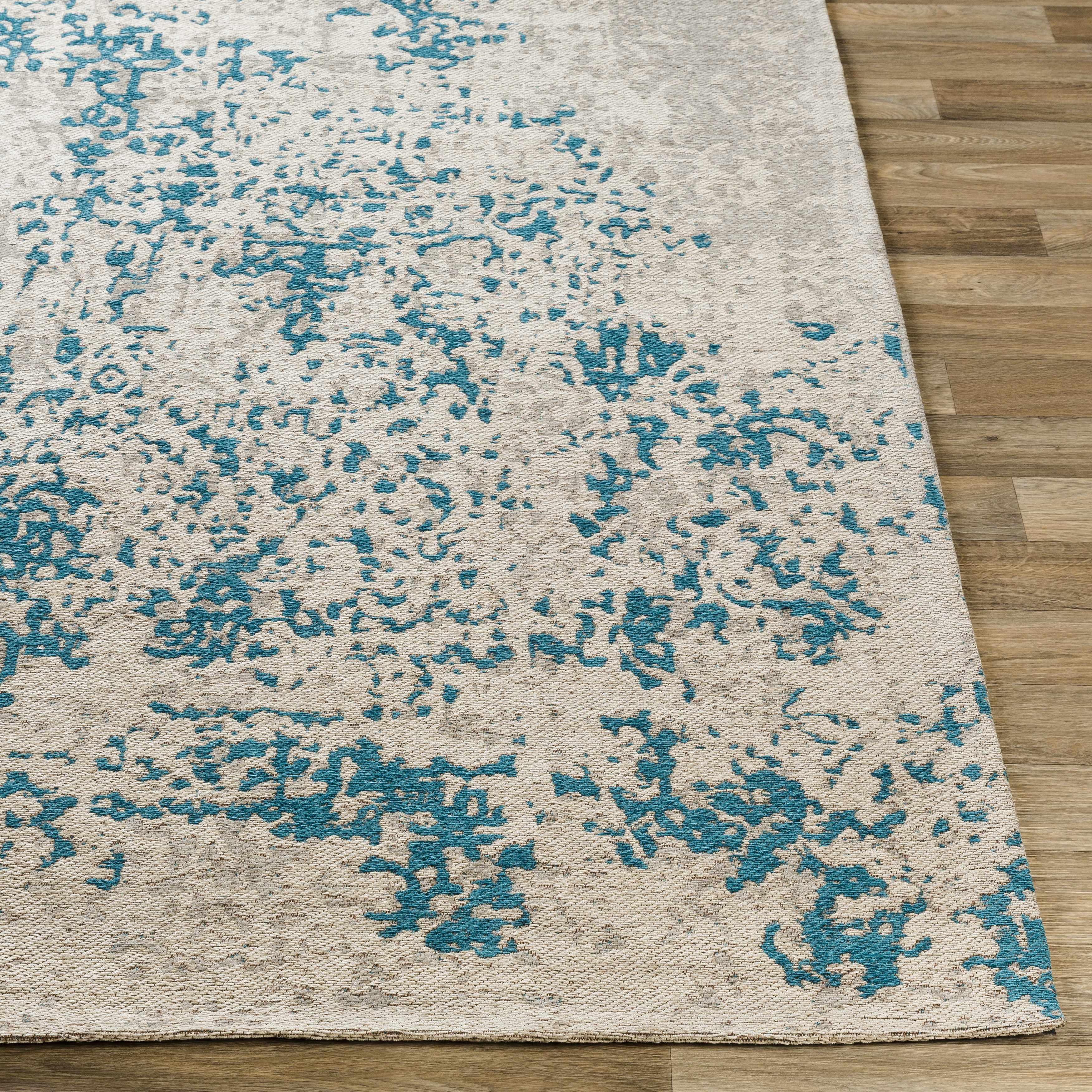 Sweeny Beige/Blue Abstract Area Rug - Clearance - Image 9