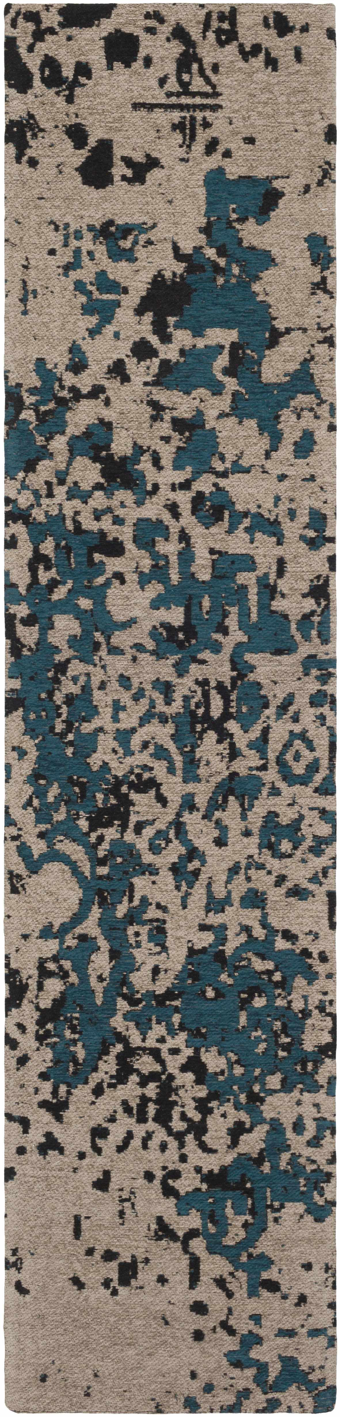 Sweeny Teal Abstract Area Rug - Clearance - Image 3