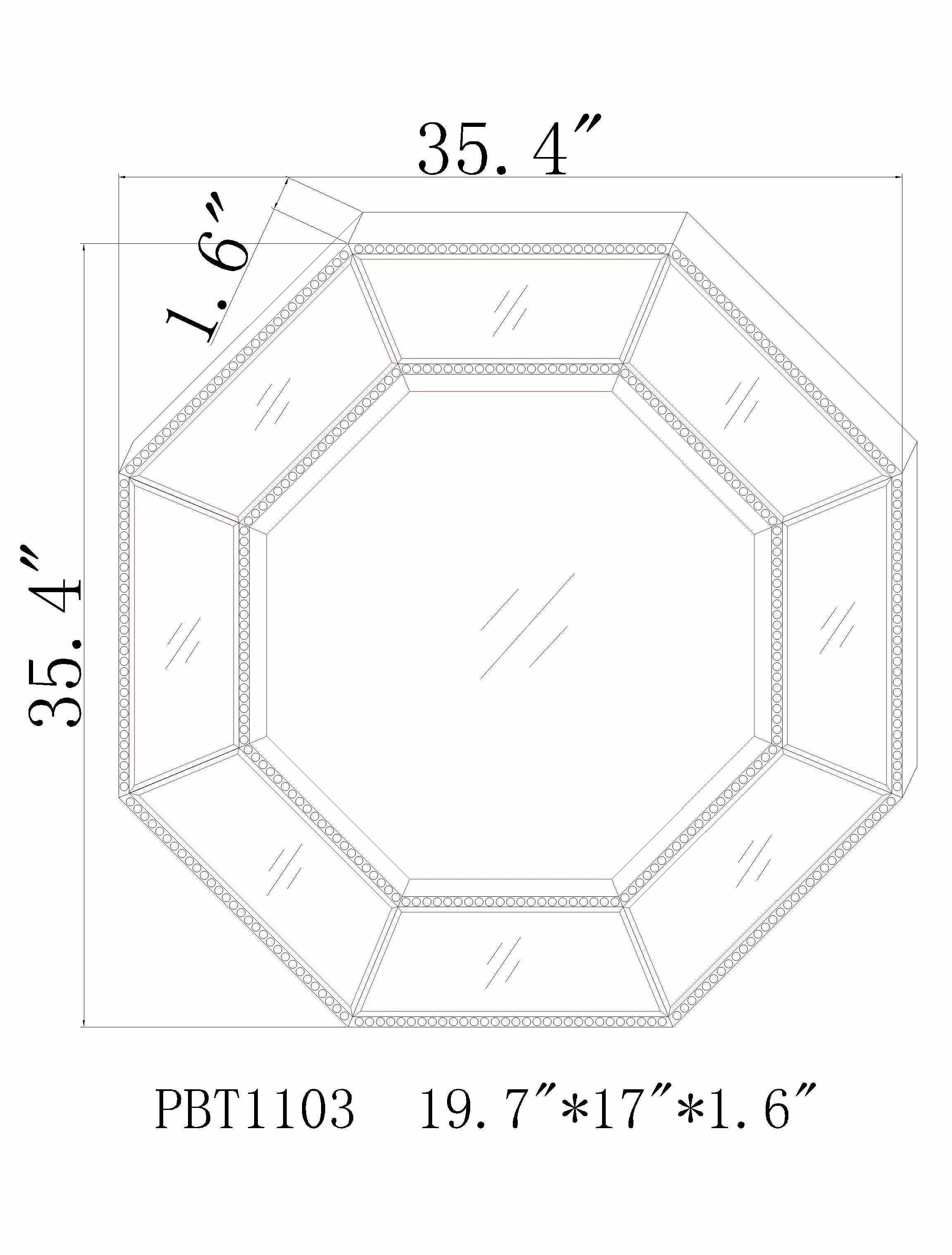 Swellendam Gold Octagonal Mirror - Image 6