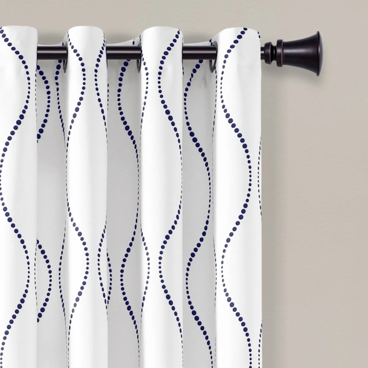 Swirl Light Filtering Window Curtains - Image 10