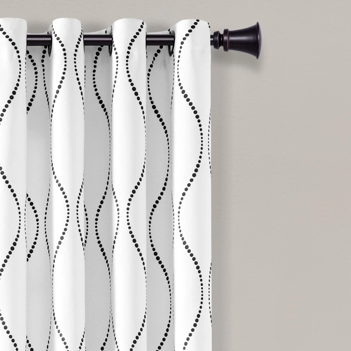 Swirl Light Filtering Window Curtains - Image 16