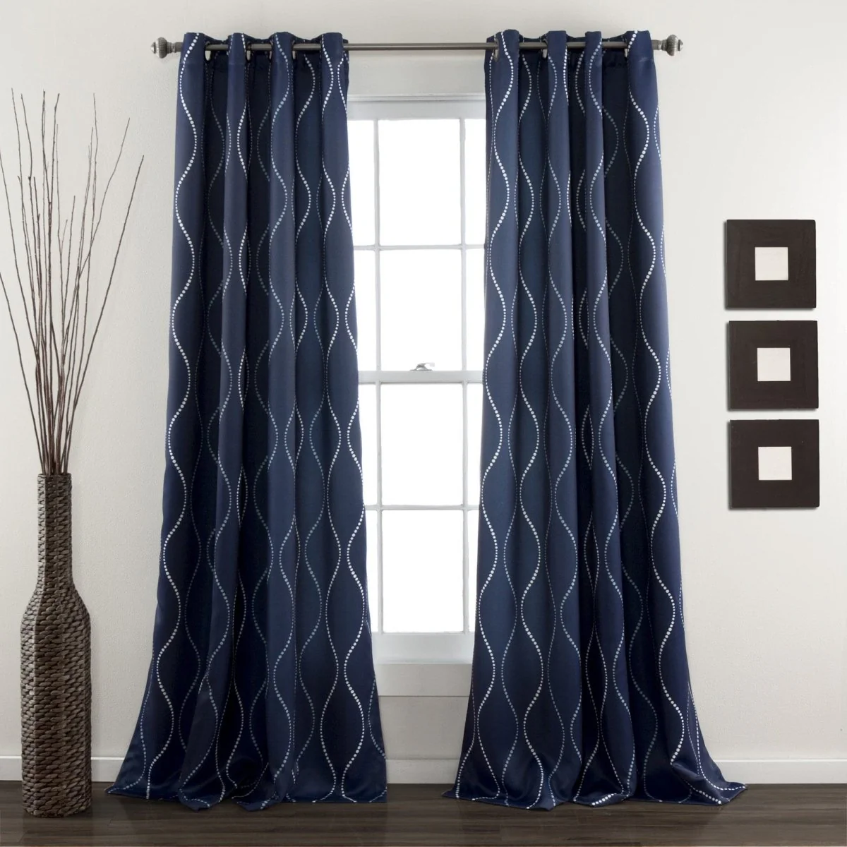 Swirl Light Filtering Window Curtains - Image 2
