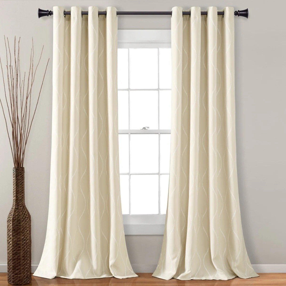 Swirl Light Filtering Window Curtains - Image 21
