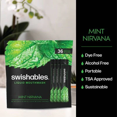 Swishables Liquid Mouthwash Sticks Mint 0.34 fl oz/36ct - Imperfect Box - Image 5