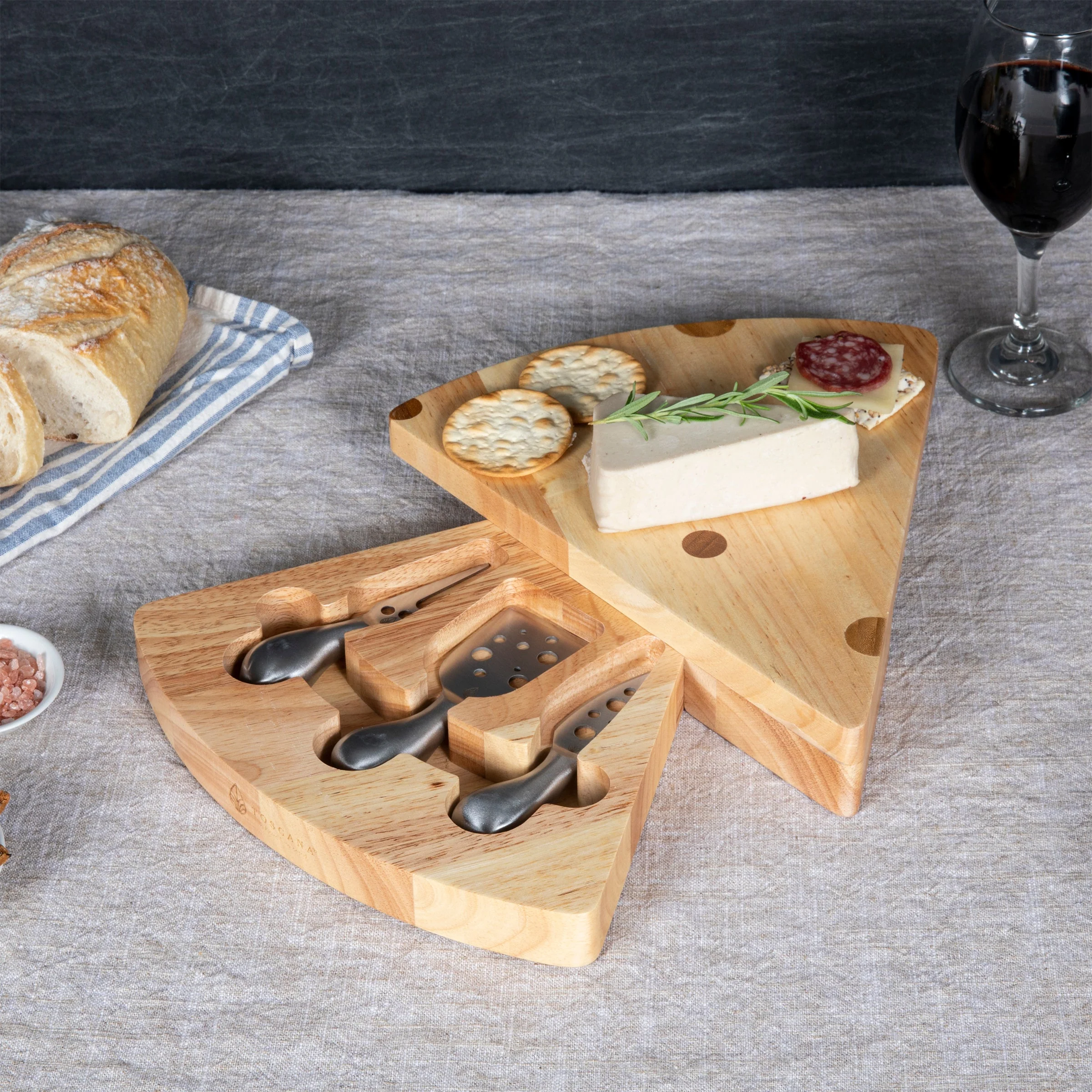 Swiss Cheese Cutting Board & Tools Set - Image 2