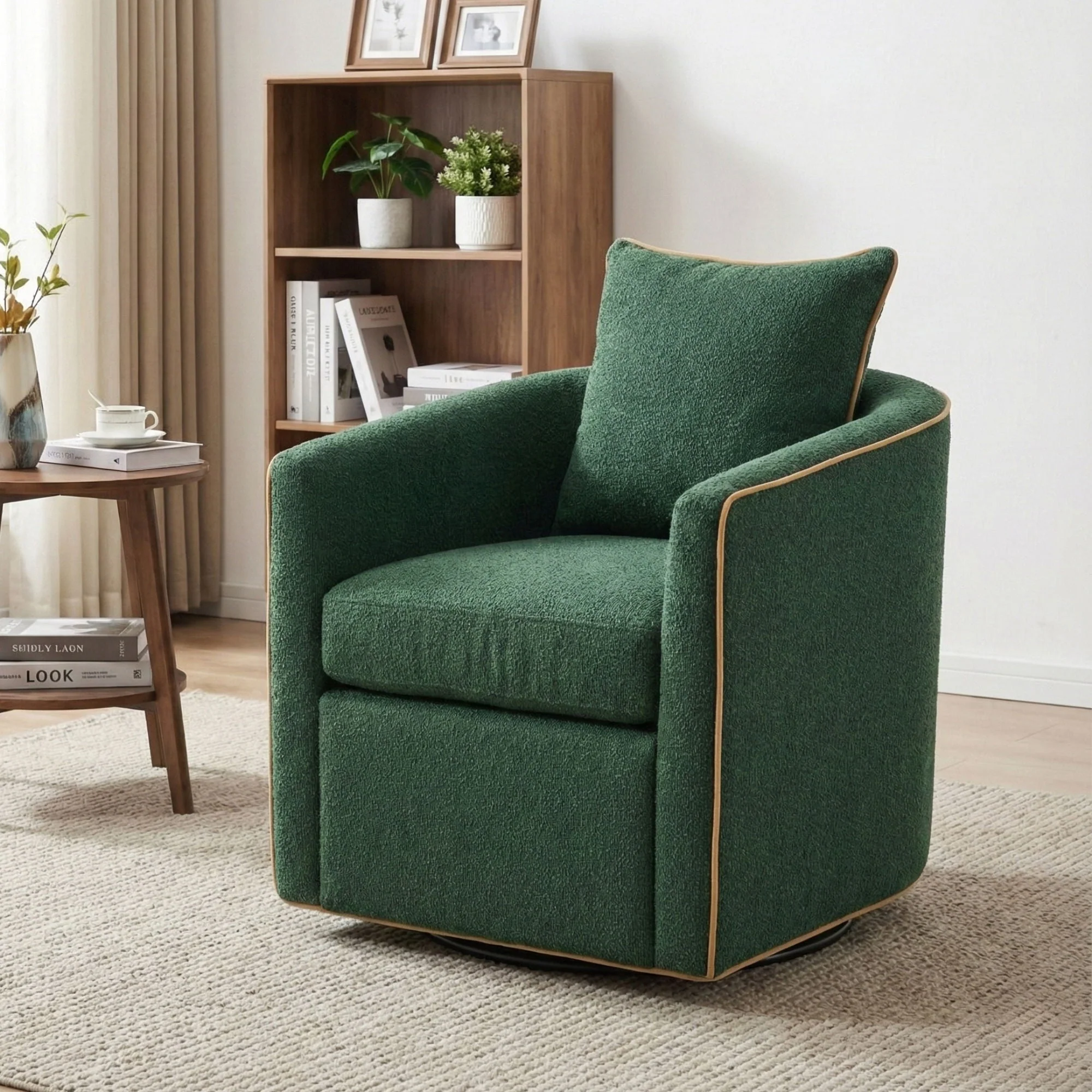 Swivel Accent Chair with Rotating Base for Living Room - Image 10