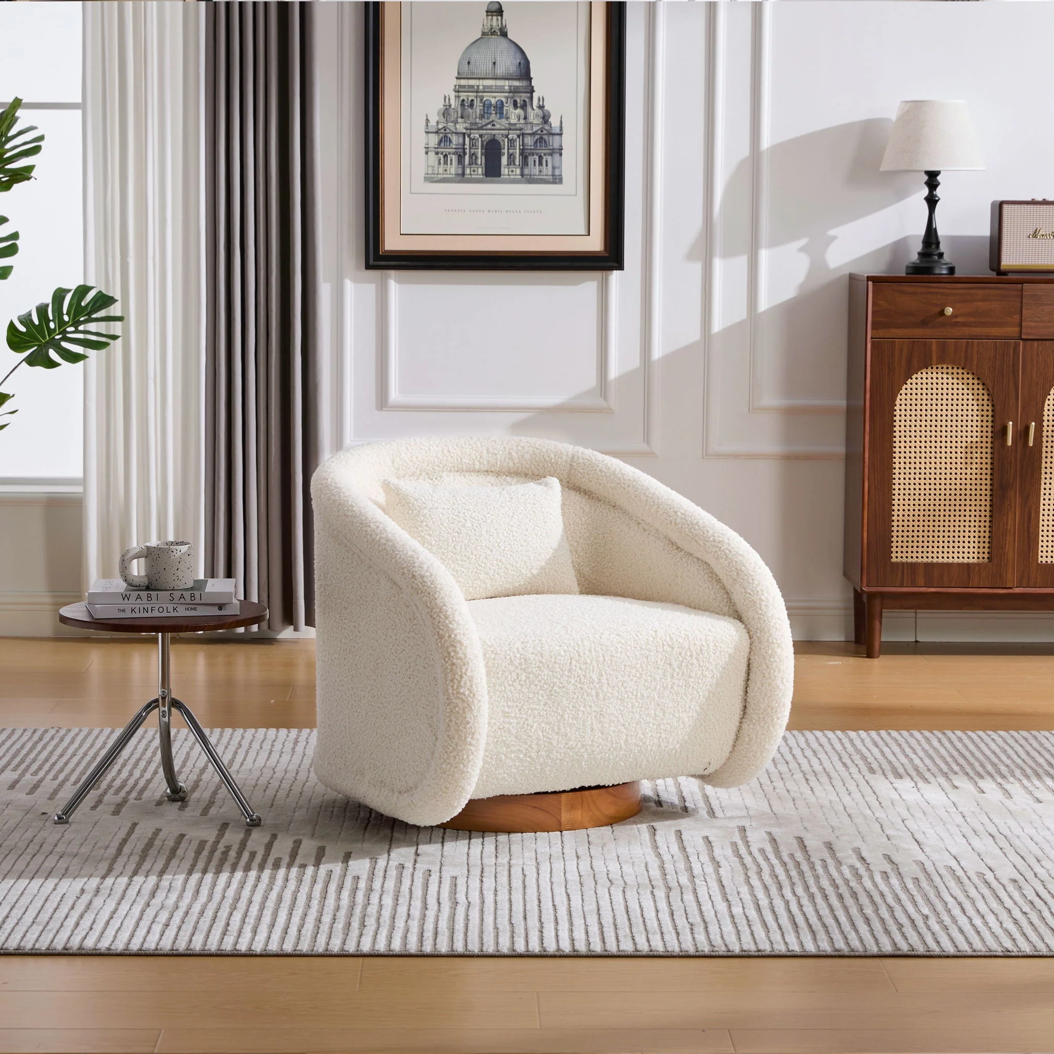 Swivel Accent Chair With 360 Degree Rotating - Image 3