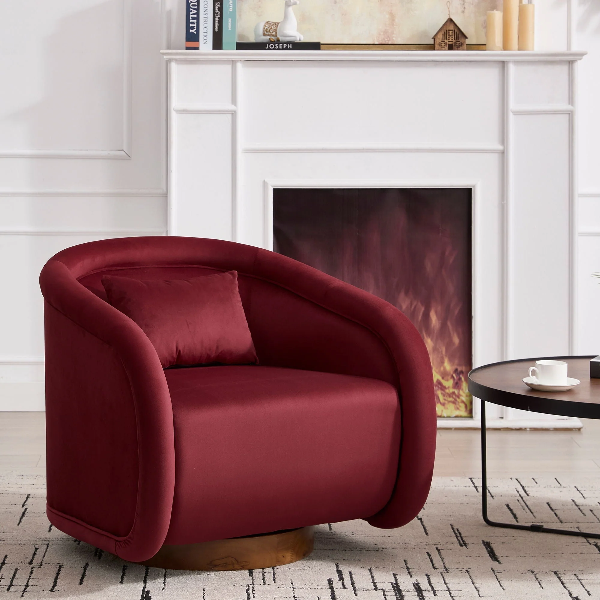 Swivel Accent Chair With 360 Degree Rotating - Image 5