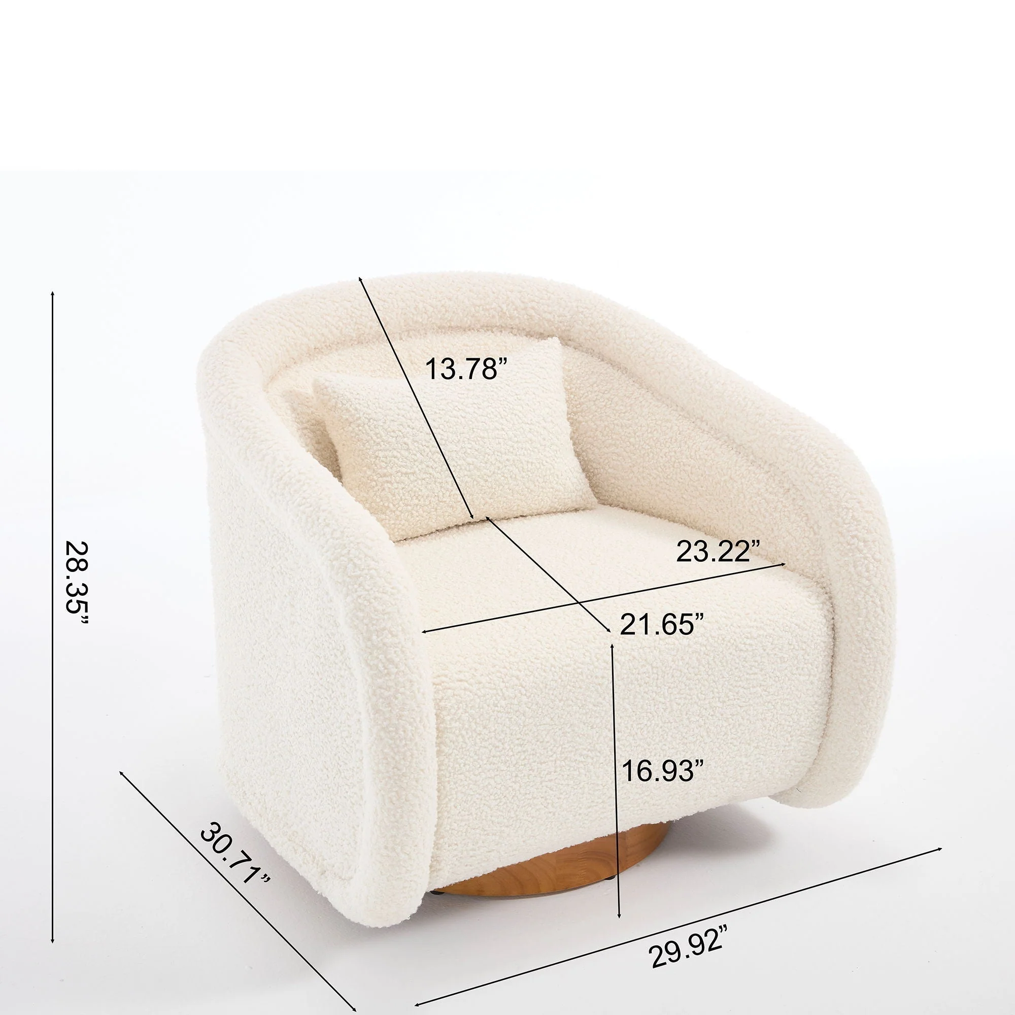 Swivel Accent Chair With 360 Degree Rotating - Image 6