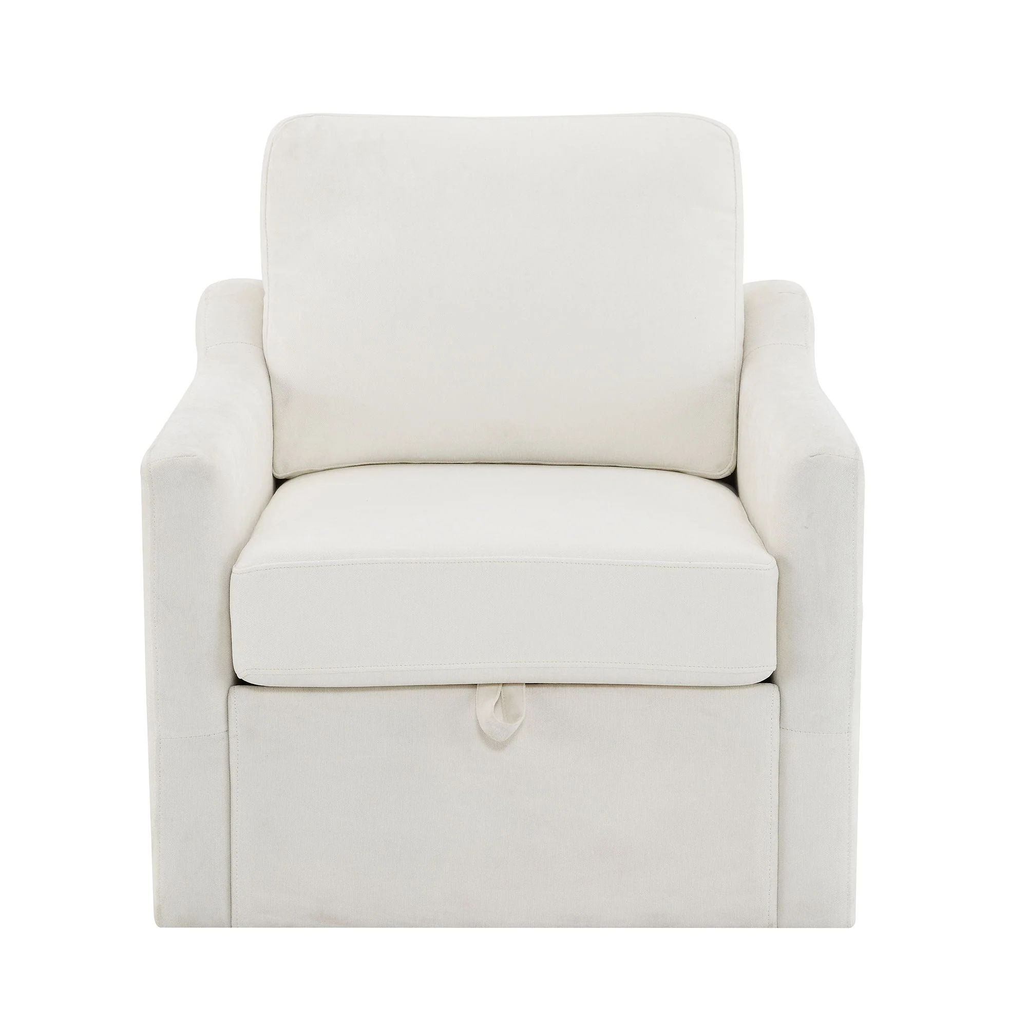 Swivel Arm Chair With USB Type-C Charging And Book Pocket
