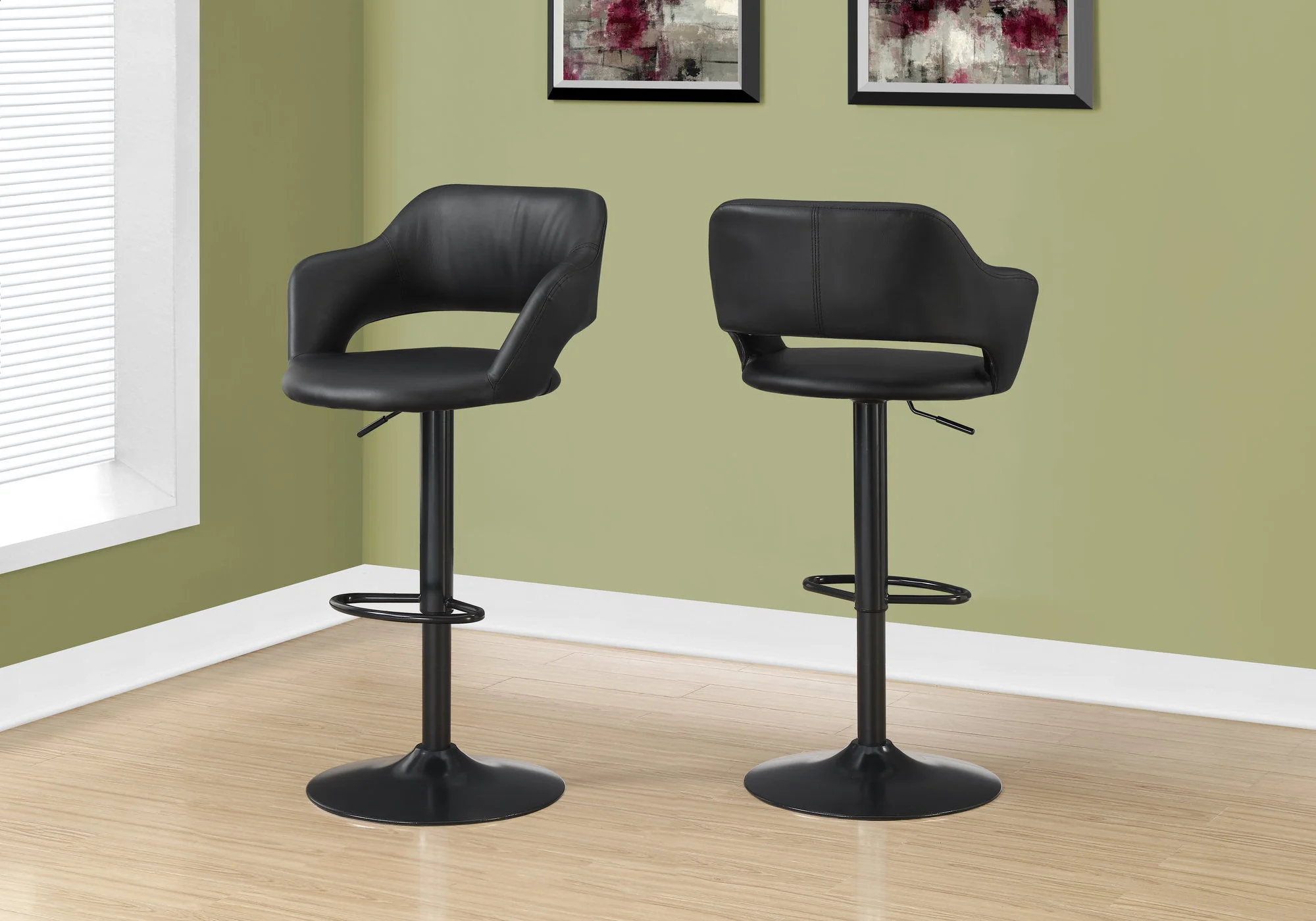 Swivel Stool Bar Height, Adjustable Versatile Seating, Contemporary & Modern - Image 3