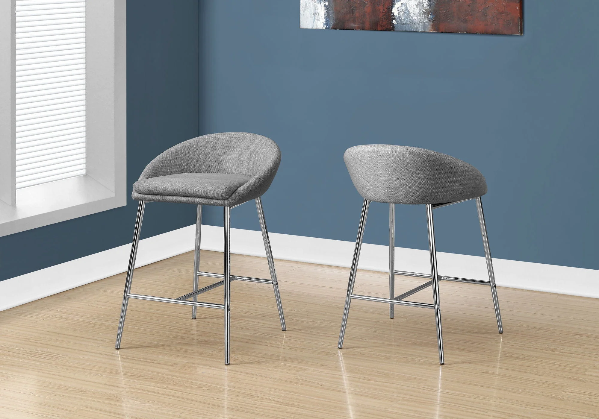 Swivel Stool Bar Height, Contemporary & Modern (Set of 2) - Image 2