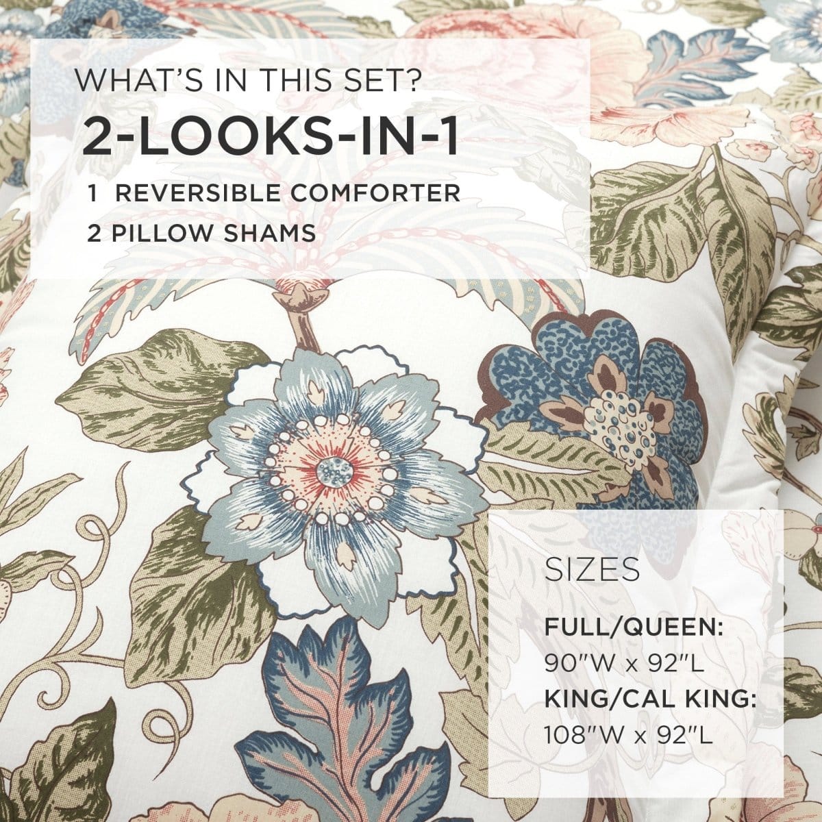 Sydney Floral Comforter 3 Piece Set - Image 8