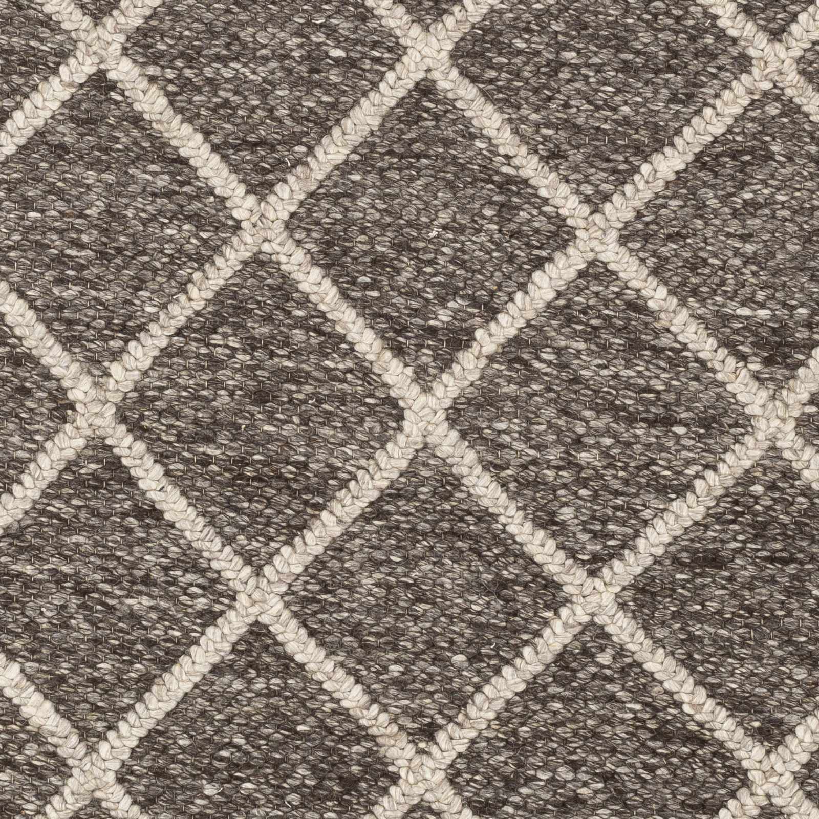 Syosset 2x3 Brown Trellis Wool&Viscose Rug - Clearance - Image 8