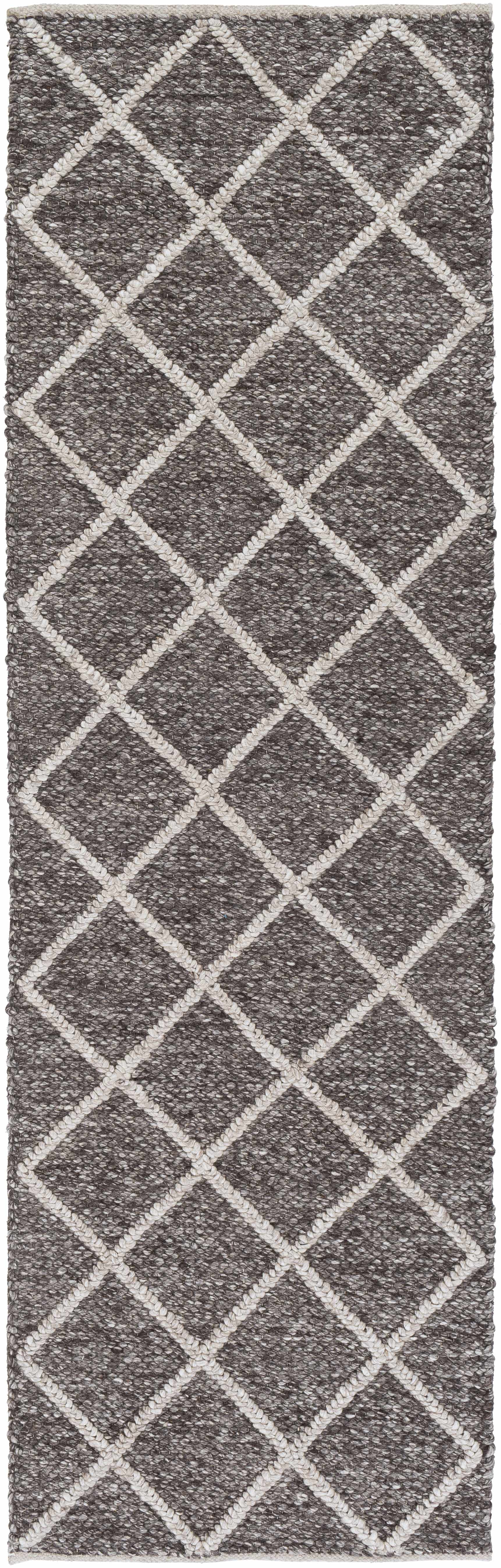 Syosset 2x3 Brown Trellis Wool&Viscose Rug - Clearance - Image 9