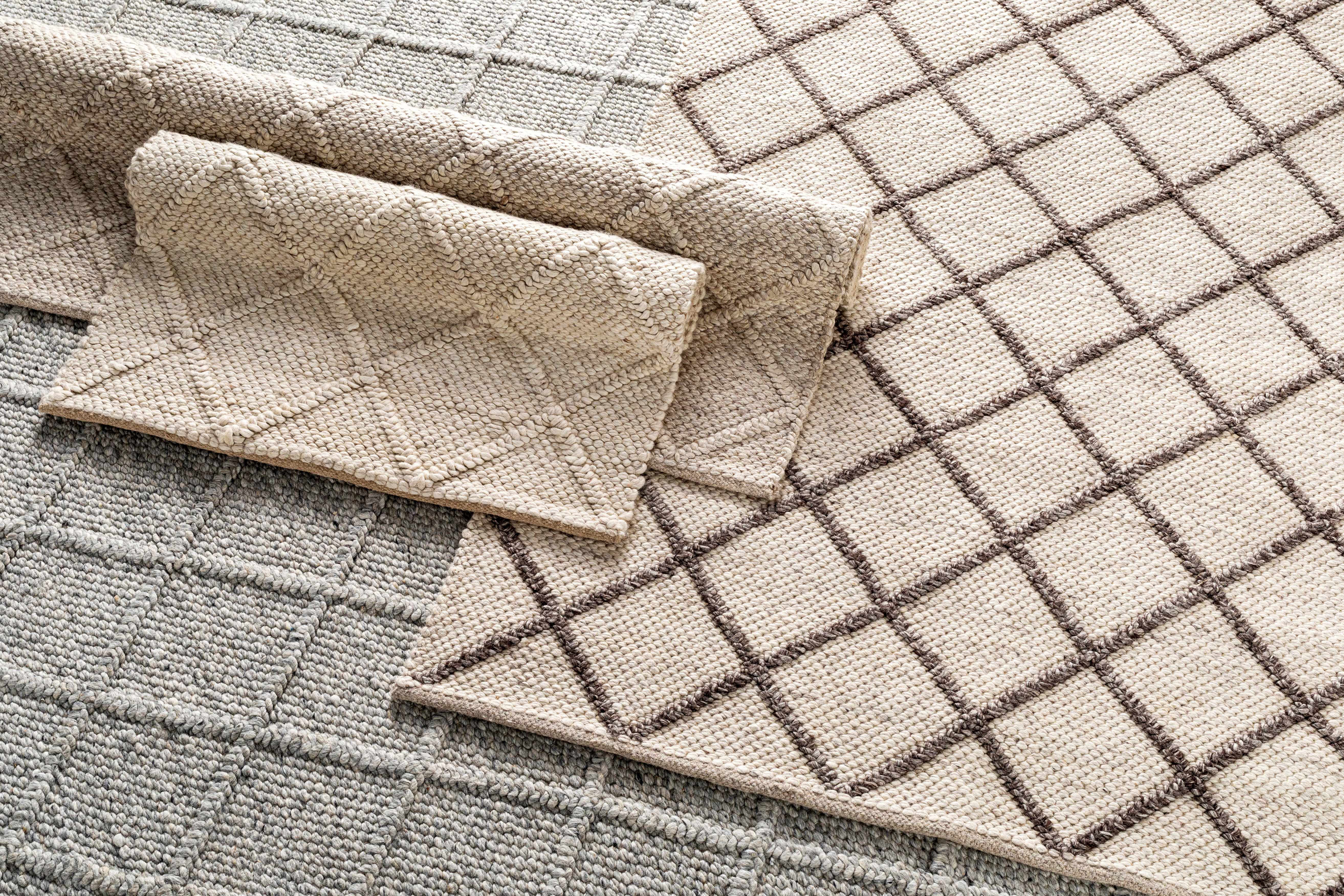Syosset Cream/Brown Trellis Wool&Viscose Rug - Clearance - Image 10