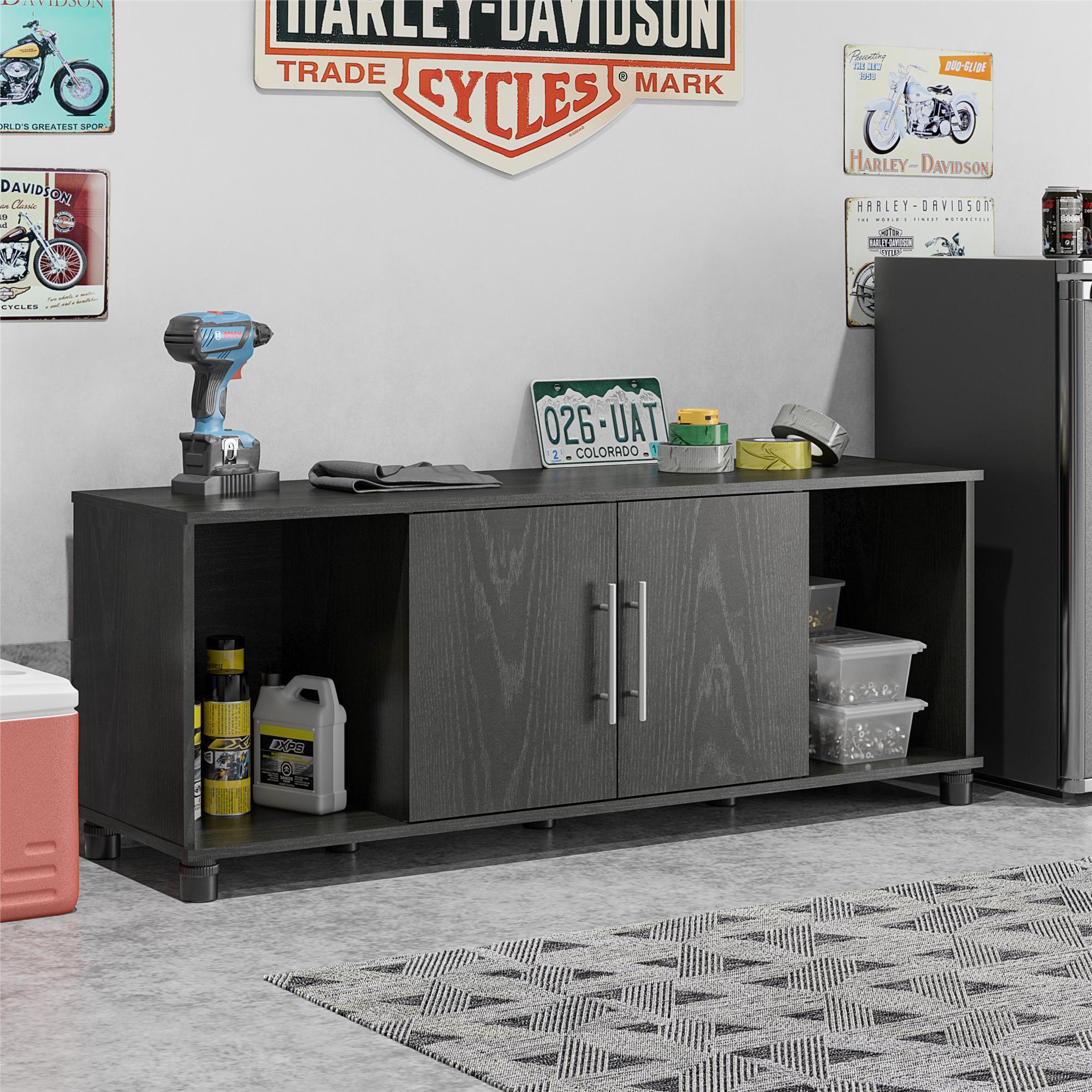 Systembuild Evolution Camberly - Shoe Storage Bench - Black Brown - Image 3