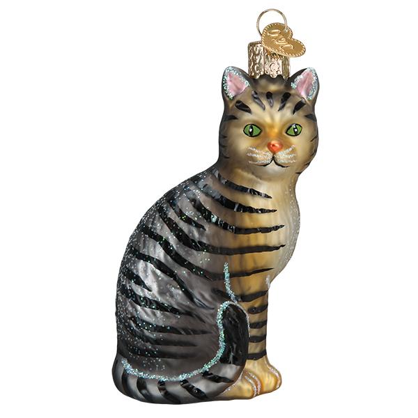 Tabby Cat Ornament by Old World Christmas - Image 3